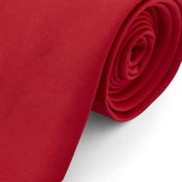Red 8cm Basic Tie - 2 - gallery