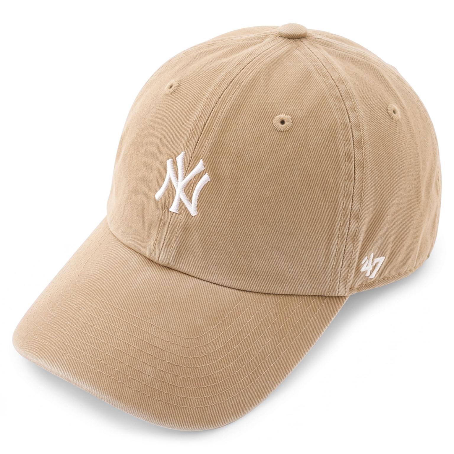 '47 CLEAN UP | Khakifärgad MLB New York Yankees-keps med liten logga '47 CLEAN UP | Khakifärgad MLB New York Yankees-keps med liten logga