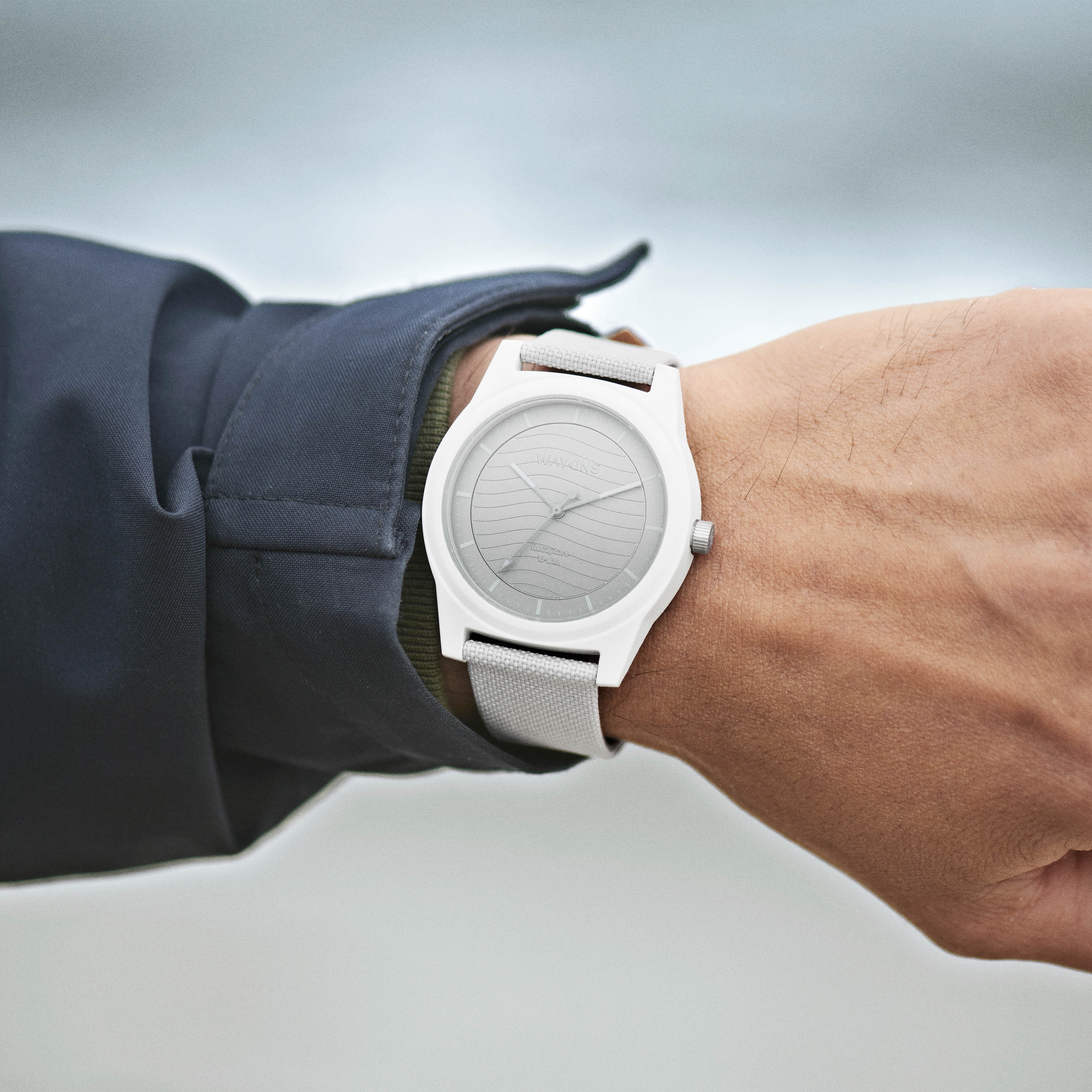 Recapture | Reloj con material reciclado blanco - 4