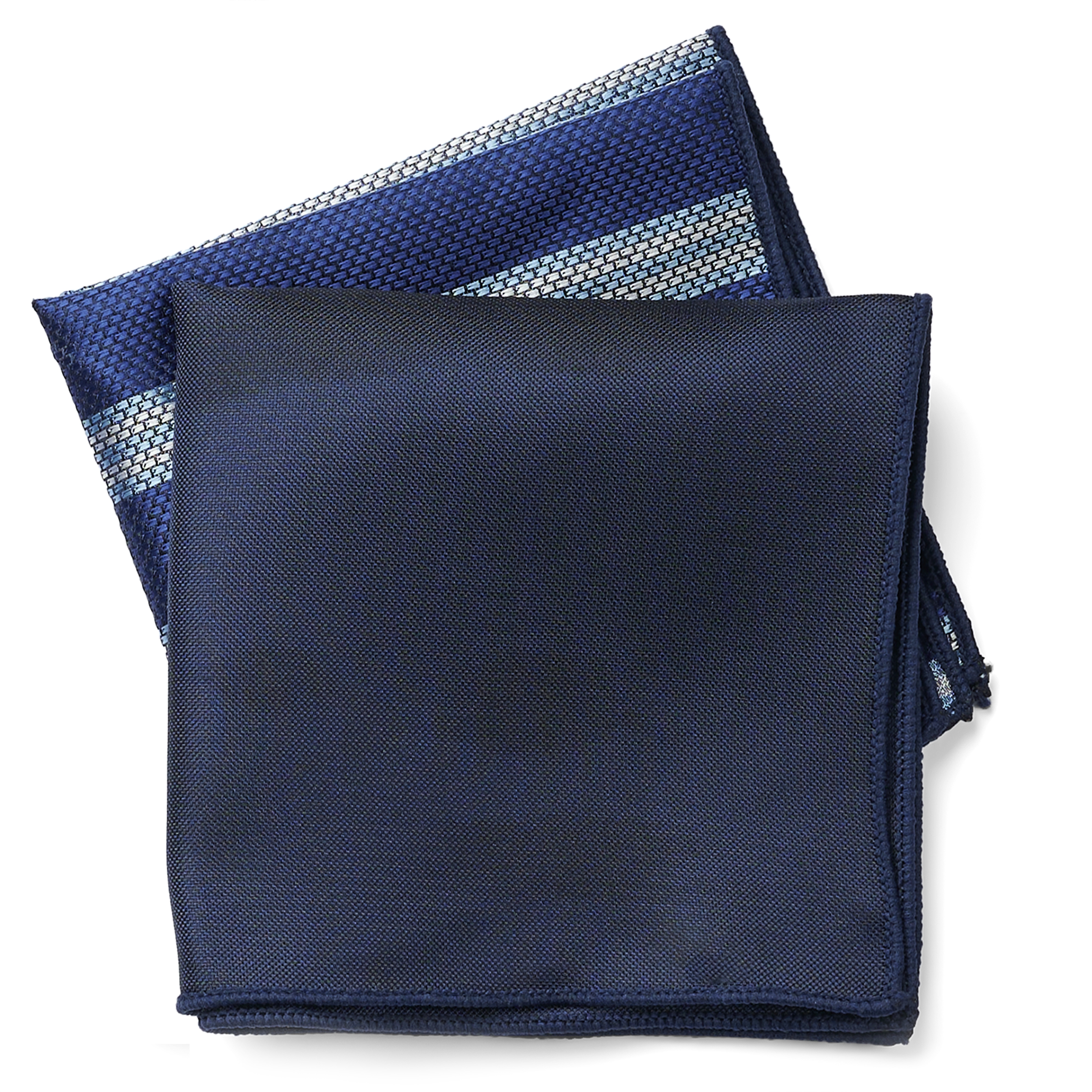 Coffret-cadeau d'accessoires de costume | Set argenté rayé de bleu - 6