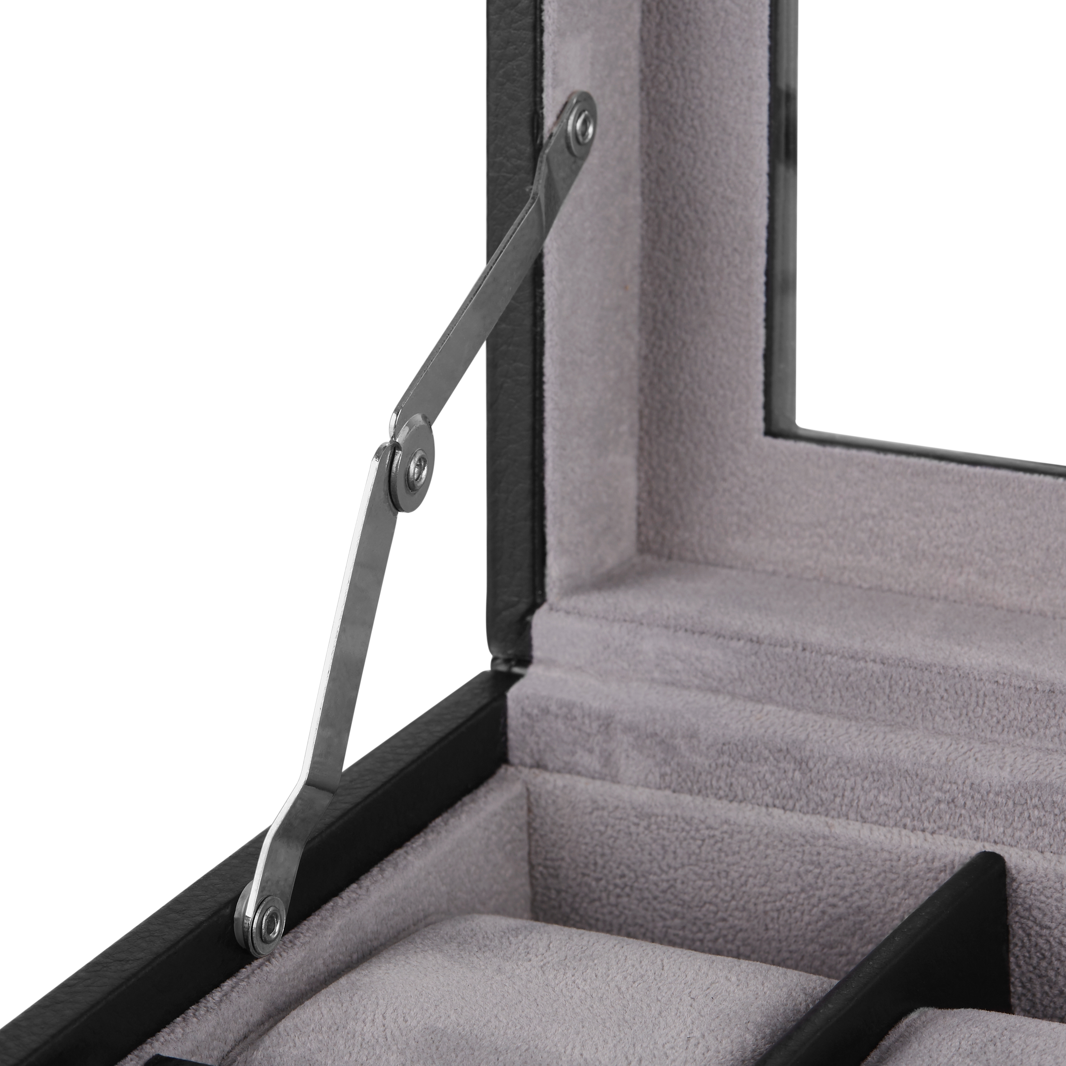 Schwarze Schaukasten Holz Uhrenbox Für 8 Uhren - 6