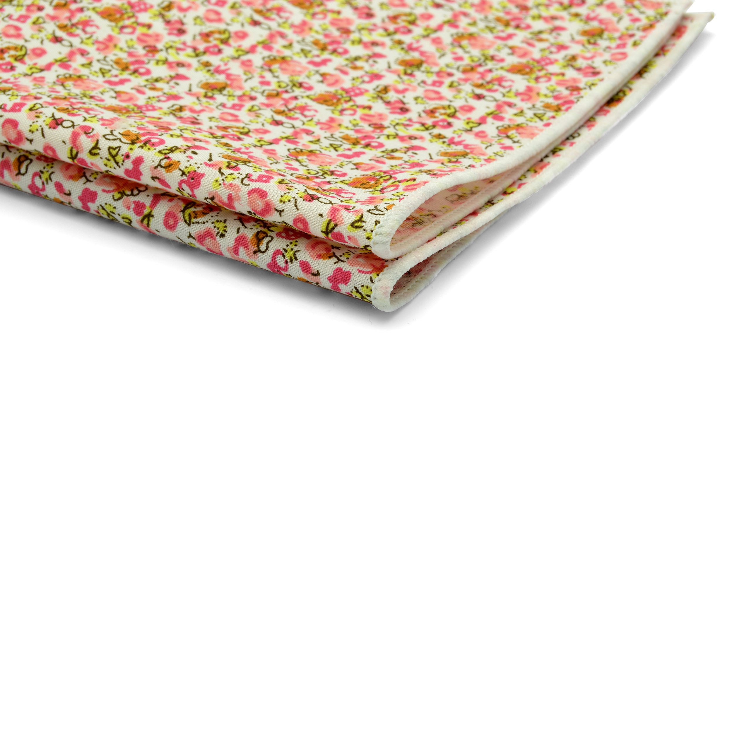 Vaaleanpunainen Abstraktikuvioinen Puuvilla Taskuliina - 2