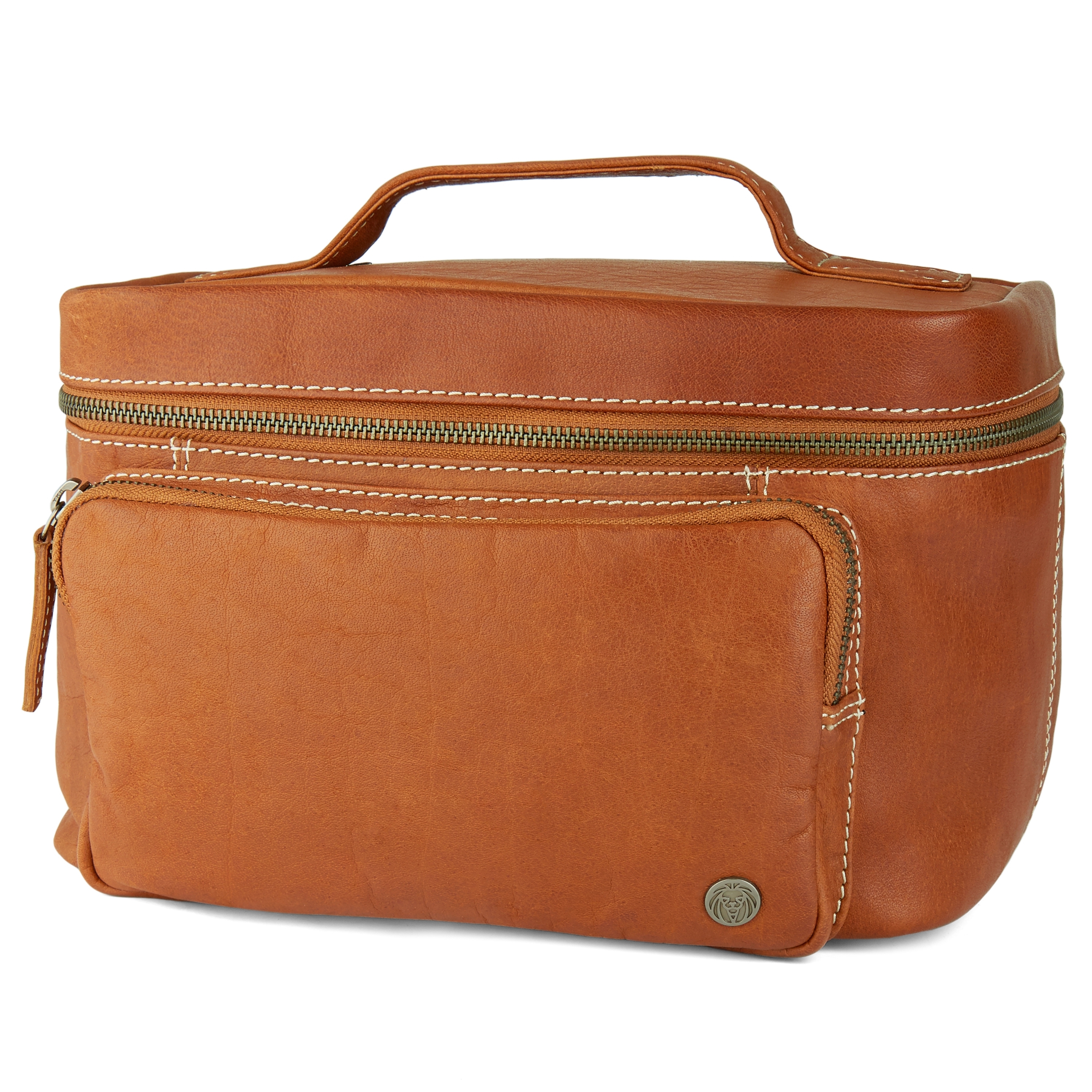 Oxford Tan XL Toiletry Leather Bag