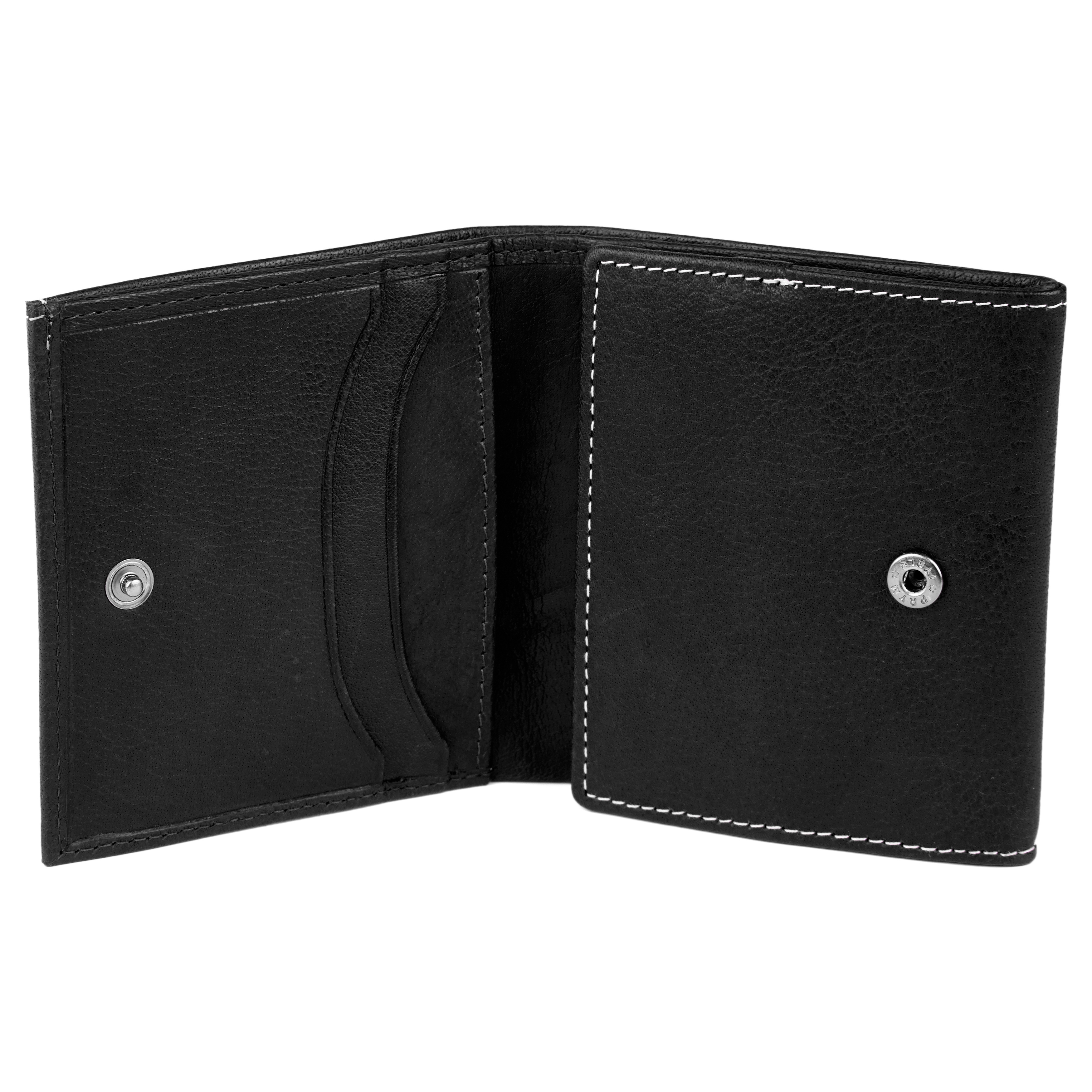 Oxford Enkel Svart Skinnlommebok - 6