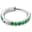 Aura | 10mm Titanium Emerald-Green Zirconia Hoop Earring Aura | 10mm Titanium Emerald-Green Zirconia Hoop Earring