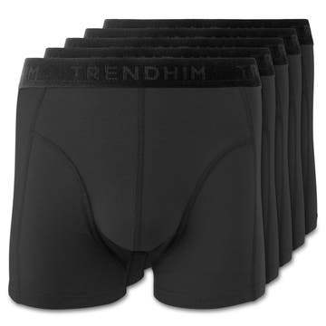 FreeFeel | 5-Pak Sorte Bambus Boxershorts FreeFeel | 5-Pak Sorte Bambus Boxershorts