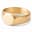 Organic | Flint 14K Guldbelagt Rustfrit Stål Signetring Organic | Flint 14K Guldbelagt Rustfrit Stål Signetring