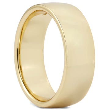 Klassischer Vergoldeter 925er Silber Ring