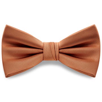 Cognac Pre-Tied Satin Bow Tie Cognac Pre-Tied Satin Bow Tie