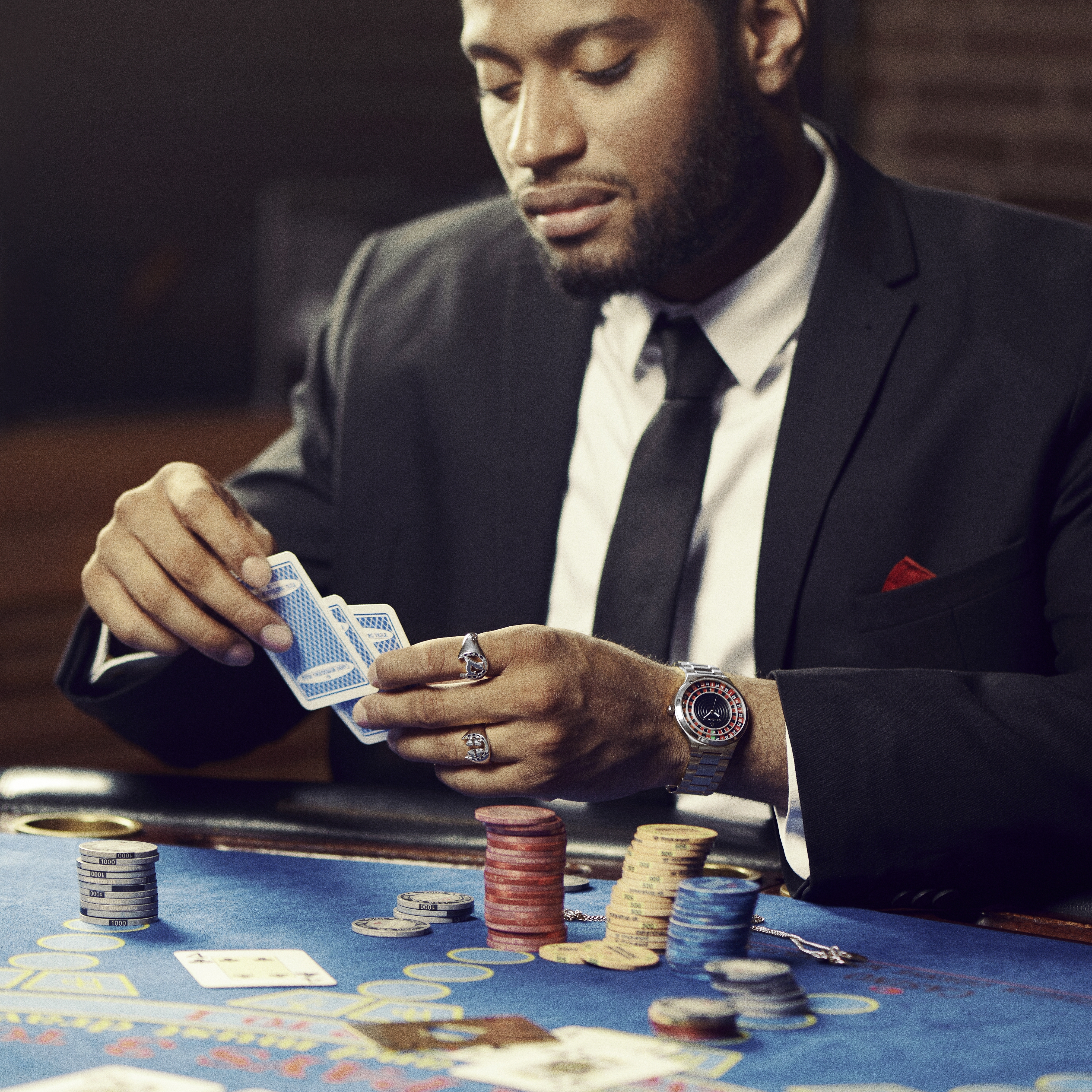 Ace | Zilverkleurige Lucky 7 & Hoefijzer Zegelring - 5