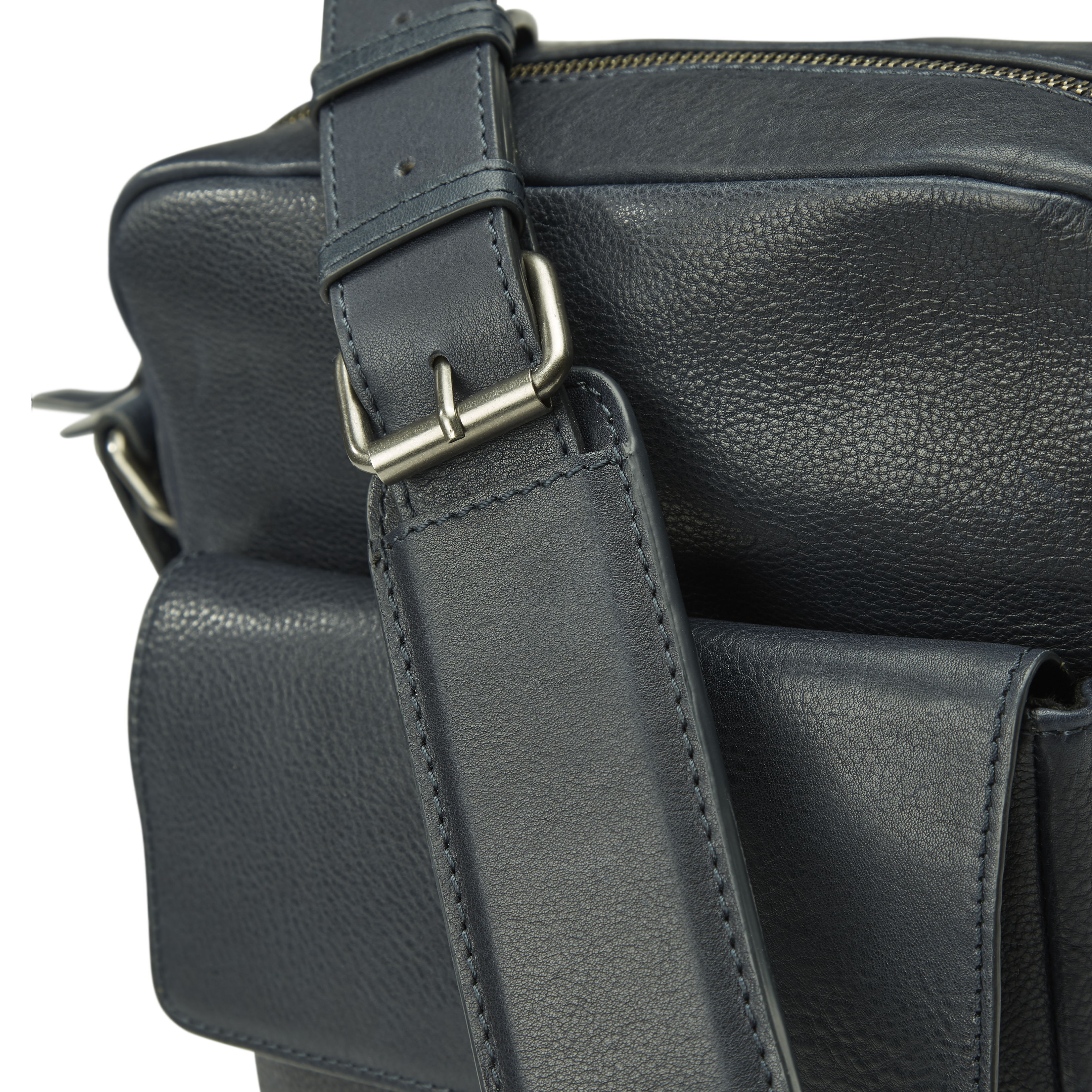 Sac à bandoulière en cuir bleu marine Laurie - 13