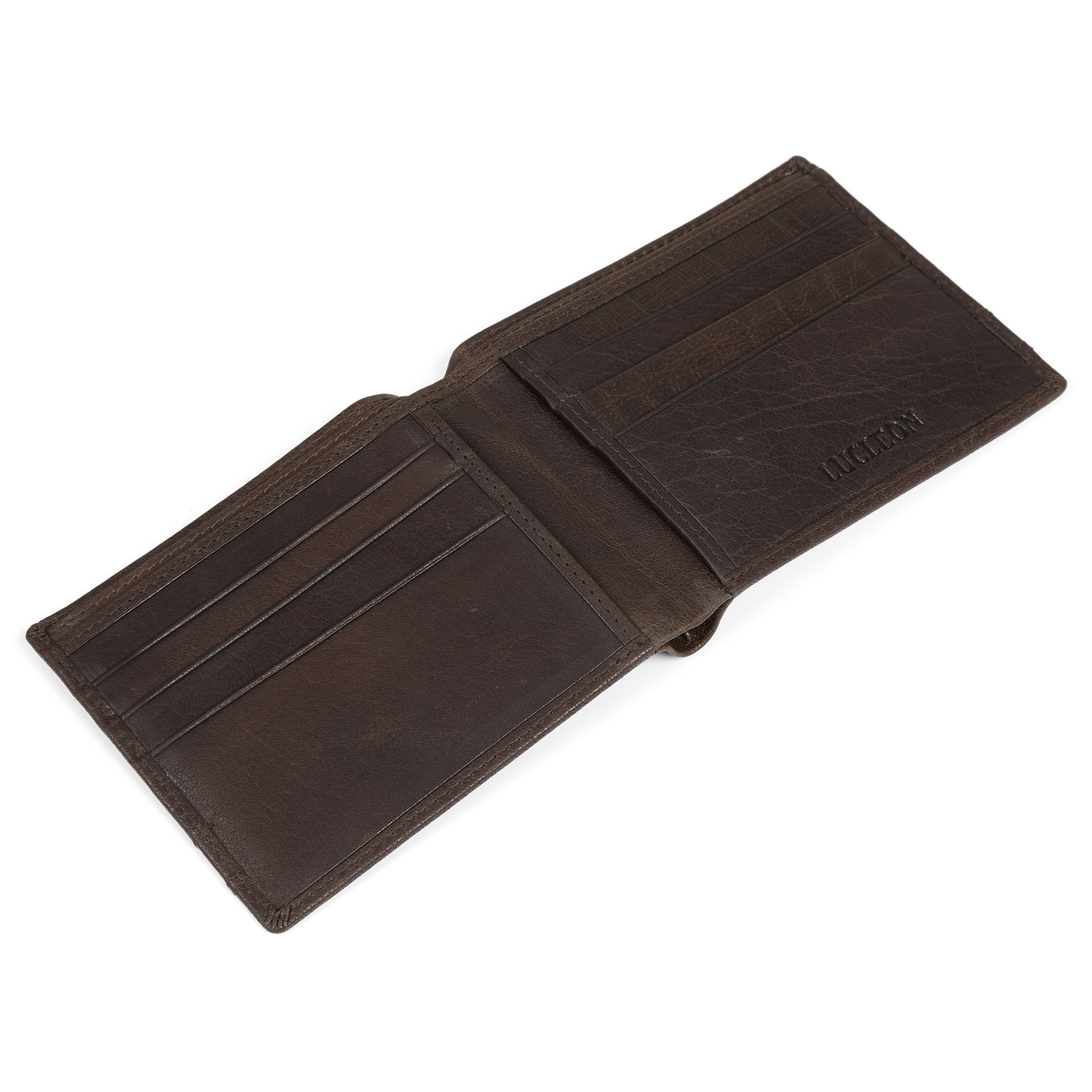 Montreal Luksus Brun RFID Skinnlommebok - 7