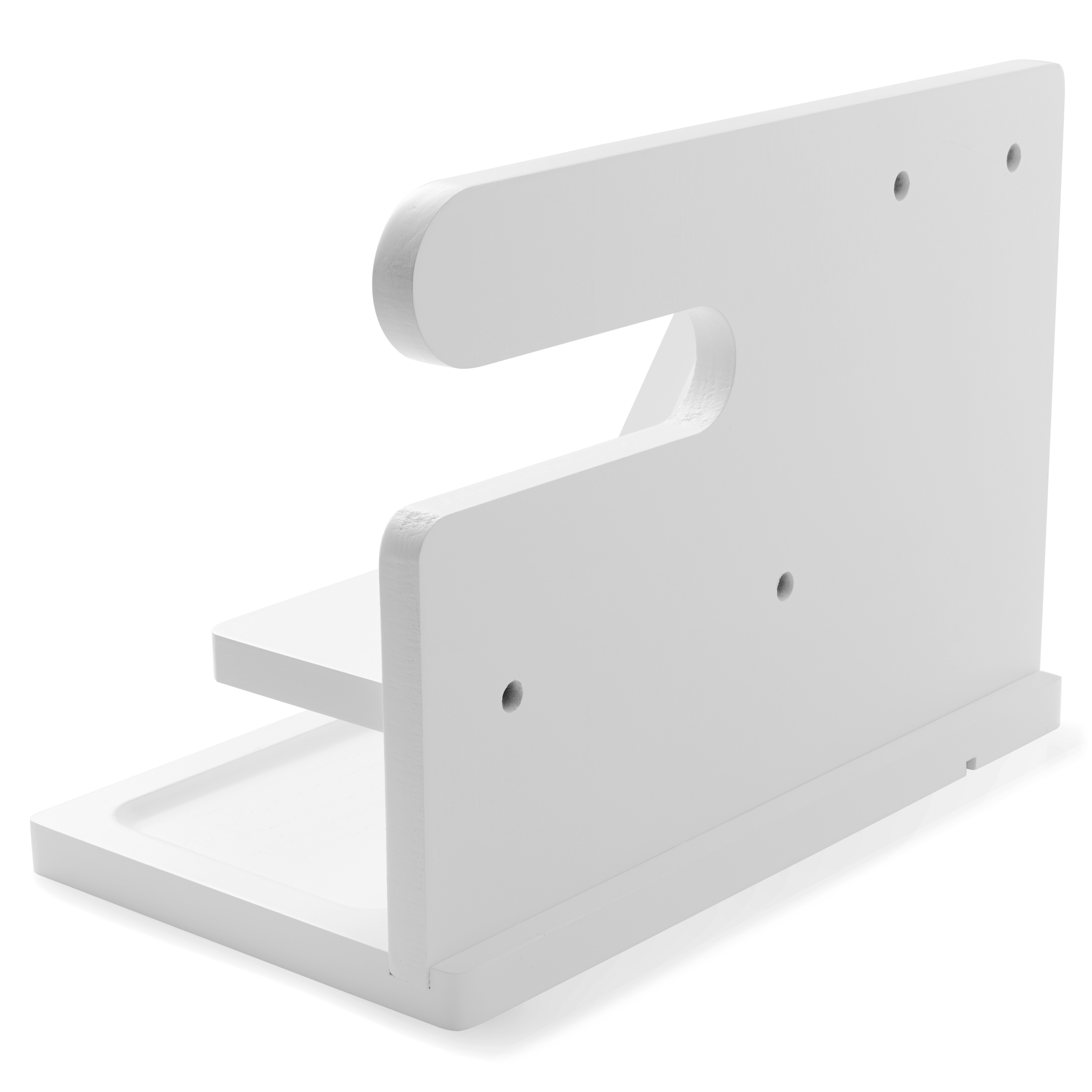 Fehér fa telefonállvány és asztali szervező - 6