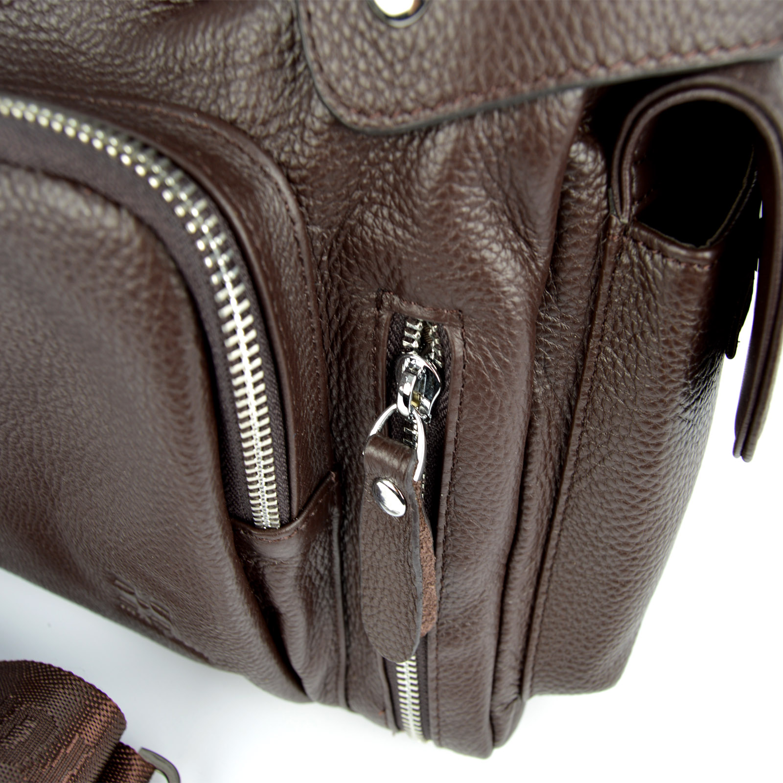 Bolsa de cuero marrón exclusivo VT - 12