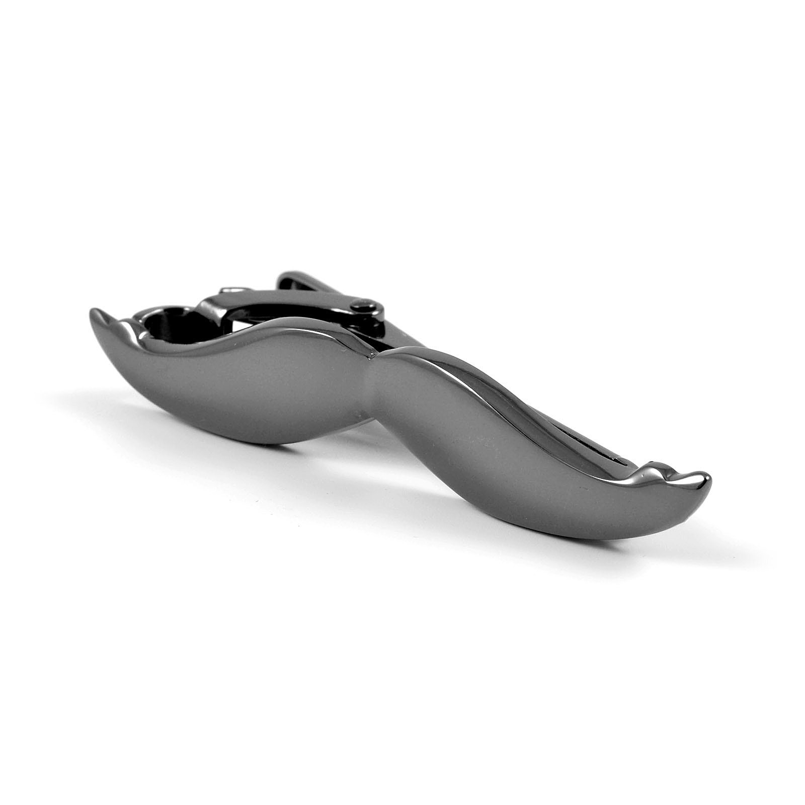 Pasador de corbata bigote negro  - 2