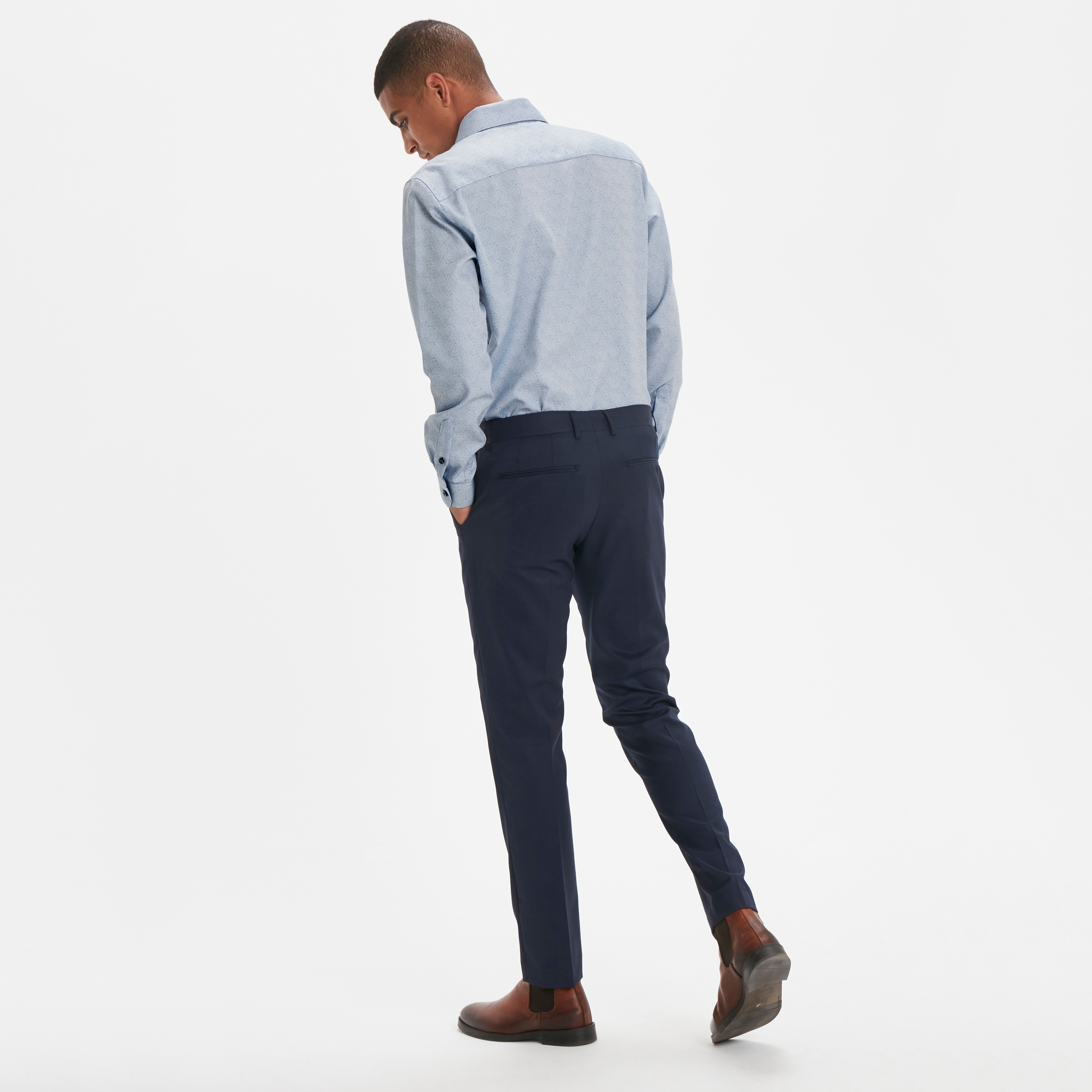 Trostol Washed Business Blå Skjorte - 6