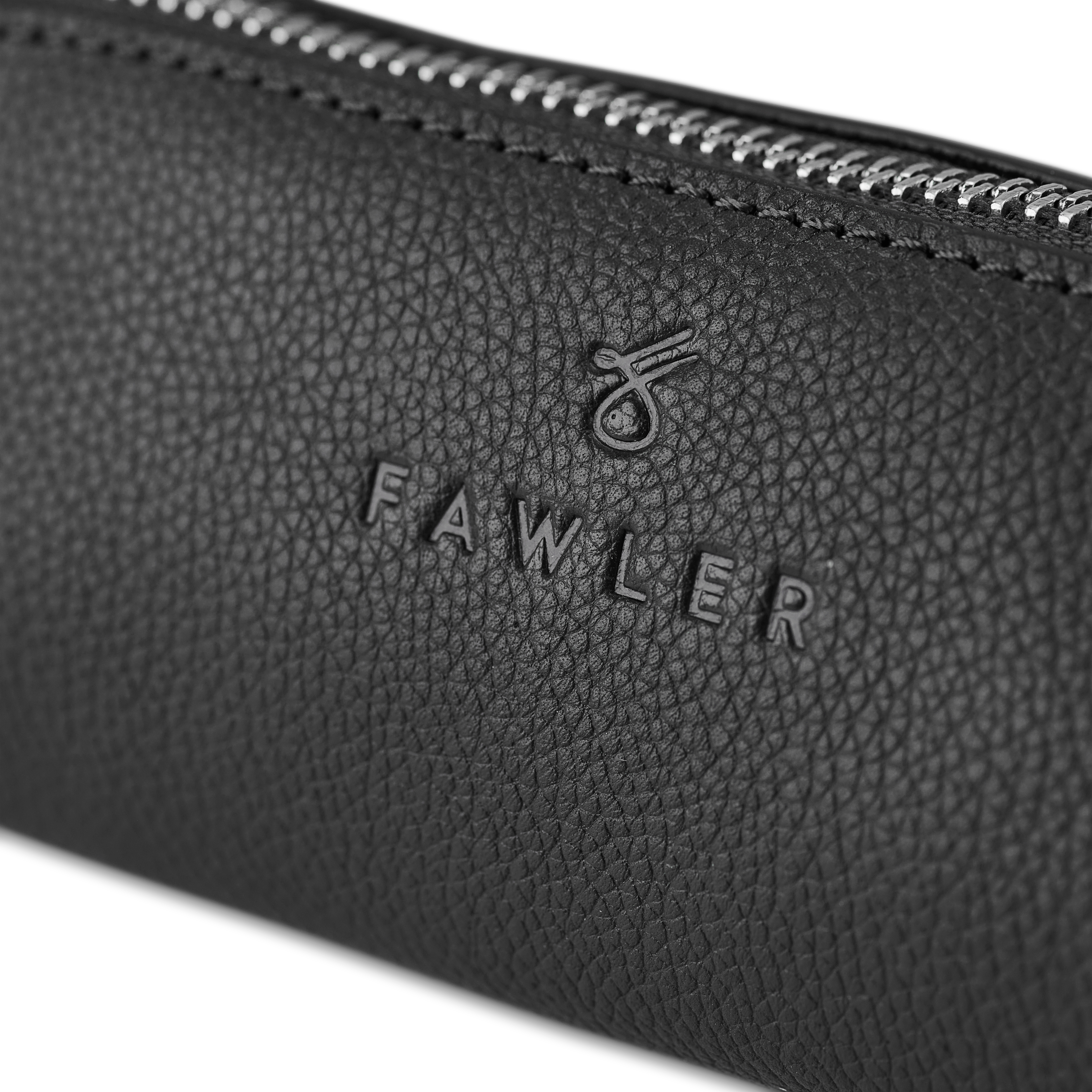 Leather Pencil Case - Black