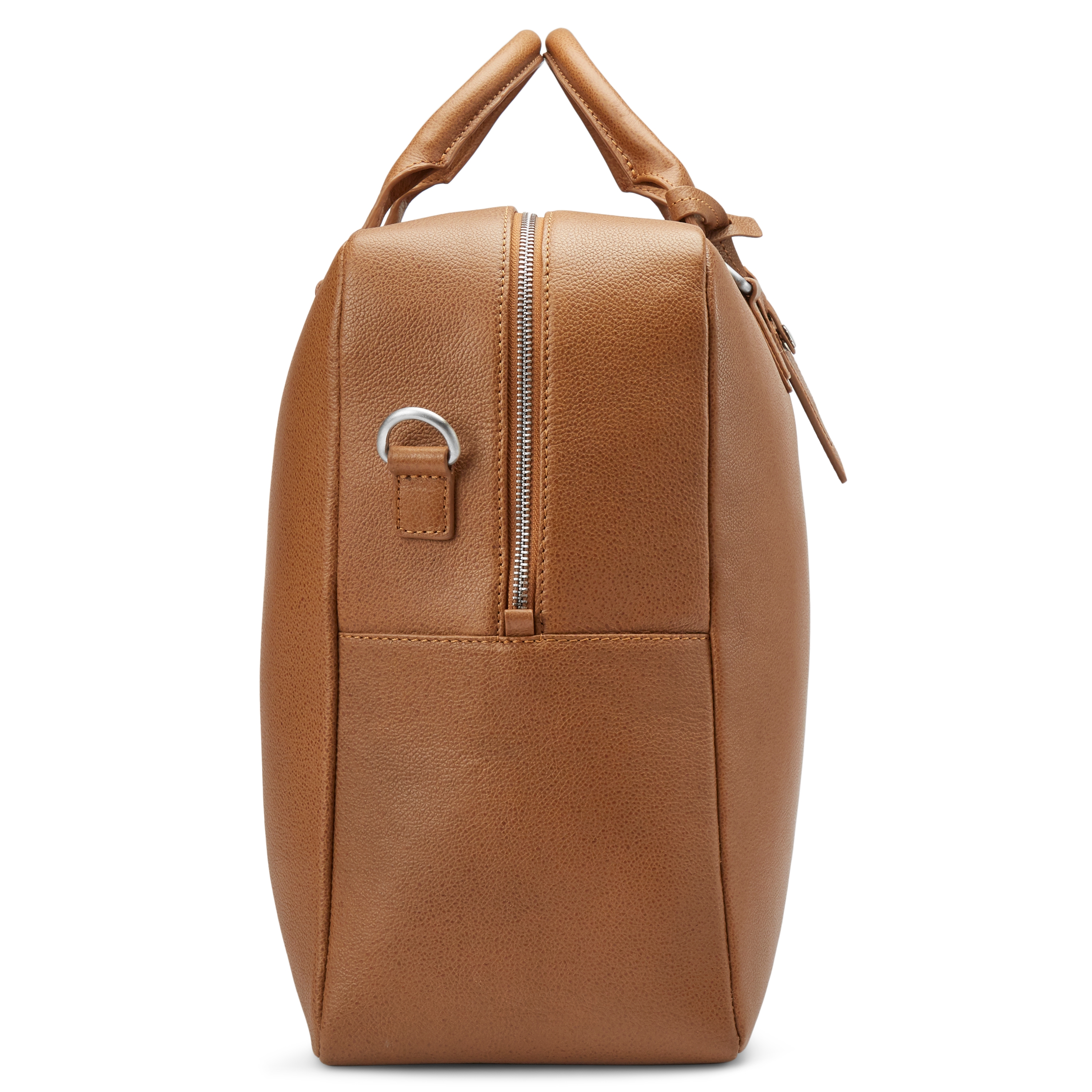 Layne Hellbraune Leder Duffle Bag Reisetasche - 5