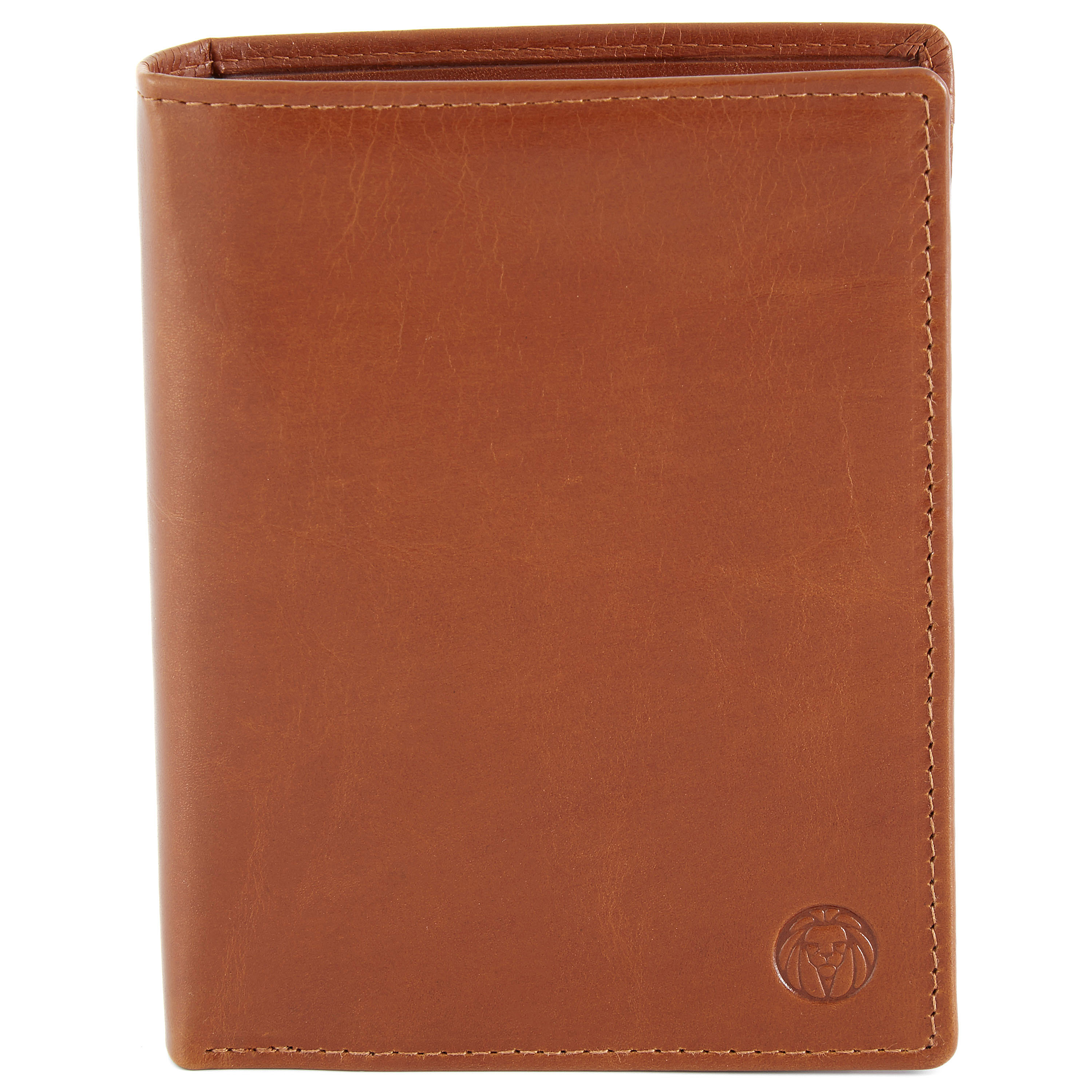 Grote Tankleurige Leren Jasper Portemonnee - 1