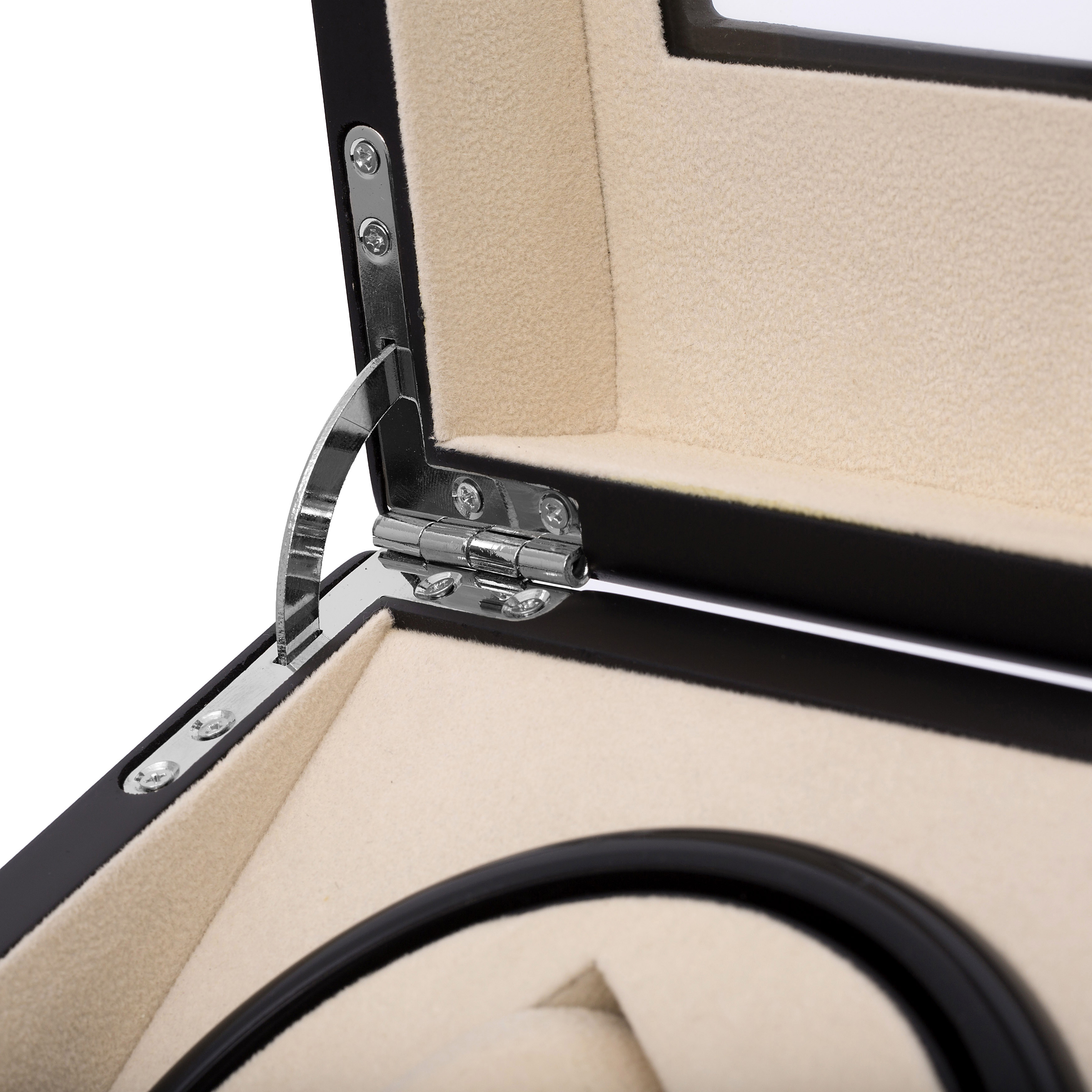 Ebbenhouten Opberg- en opwind-Horlogebox - 10 Horloges - 7