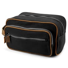 Canvas toiletry bags