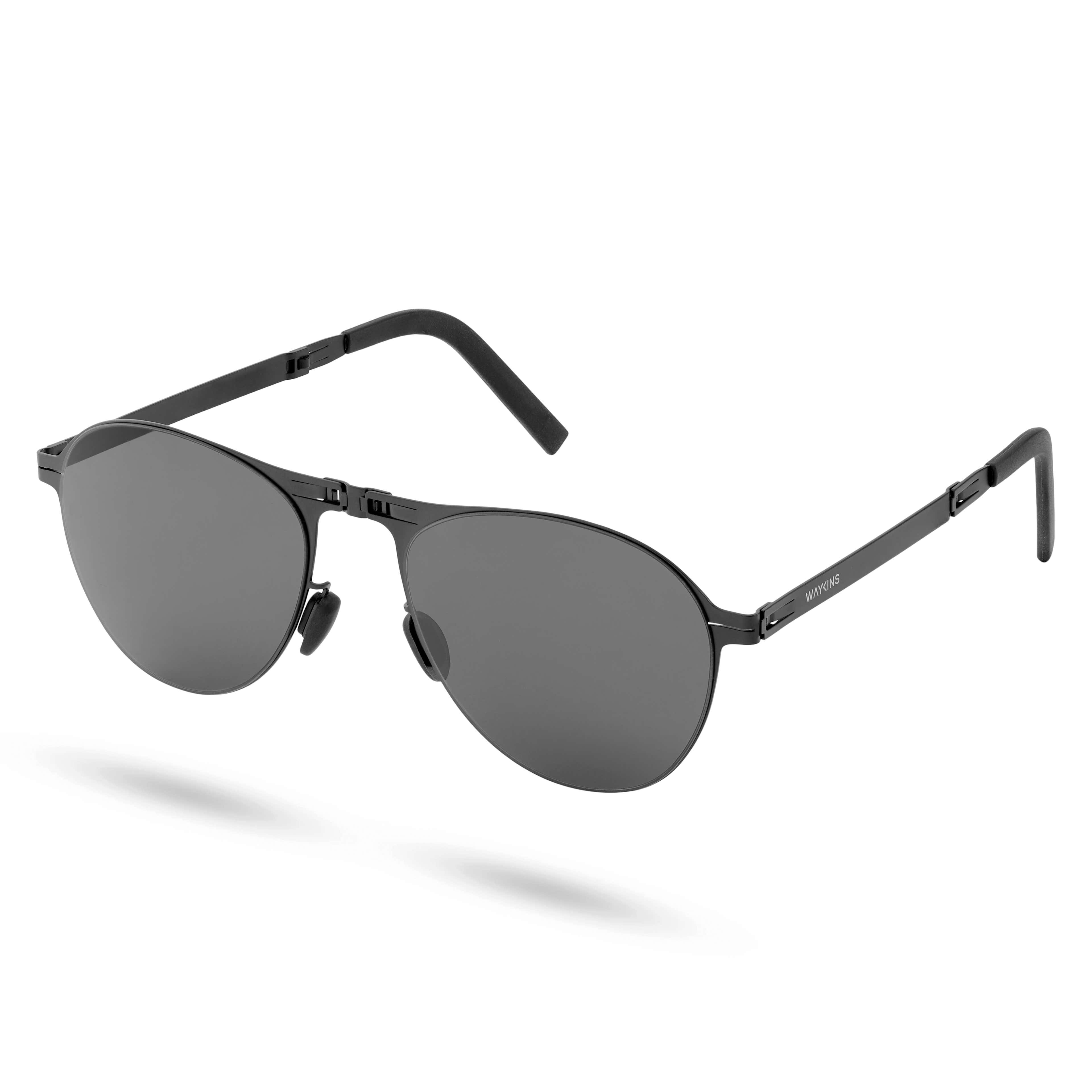 Whitmore Thea Black Folding Sunglasses