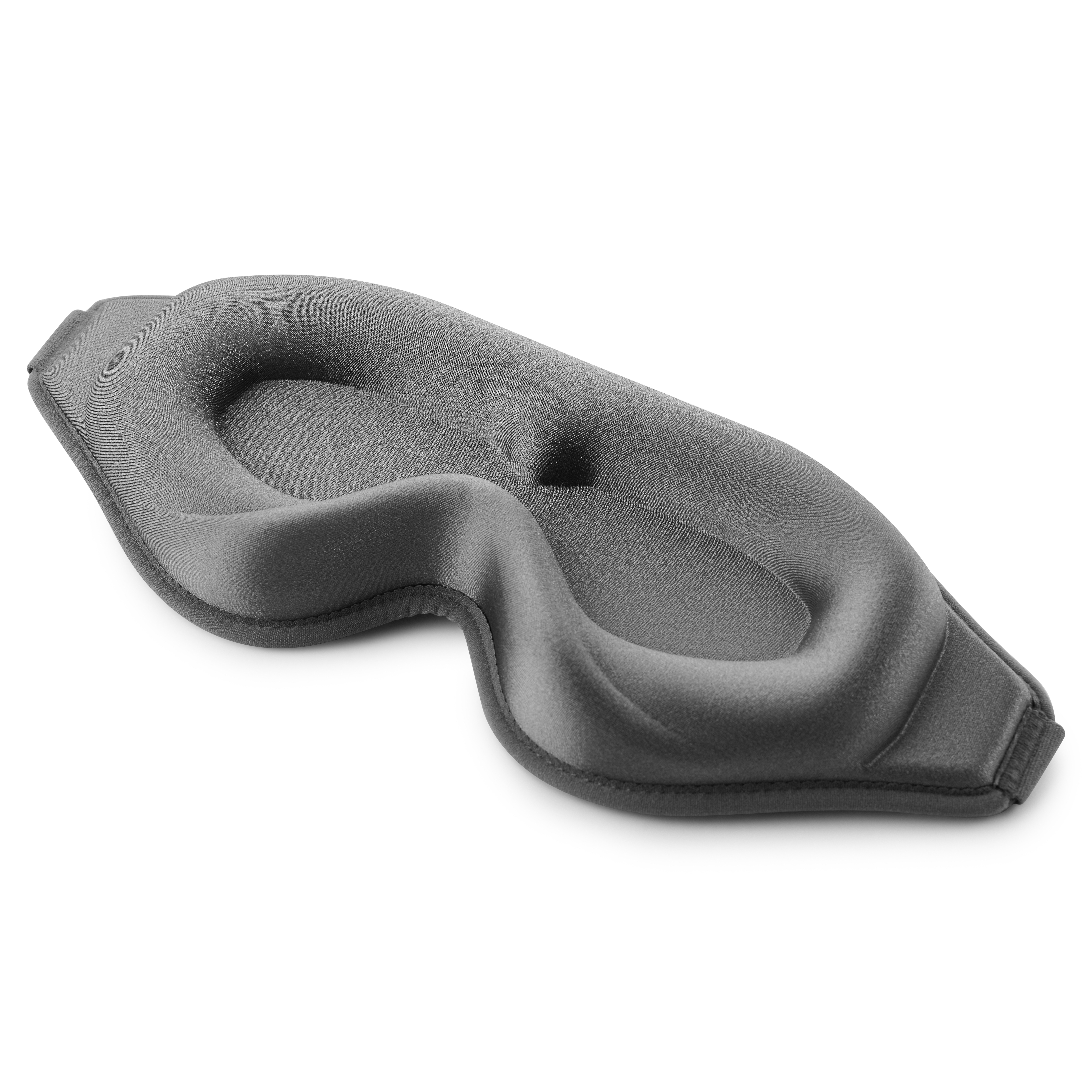 Masque de nuit ergonomique en coton gris - 2