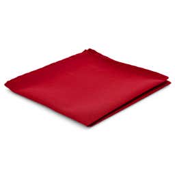 Pochette de costume carrée rouge 