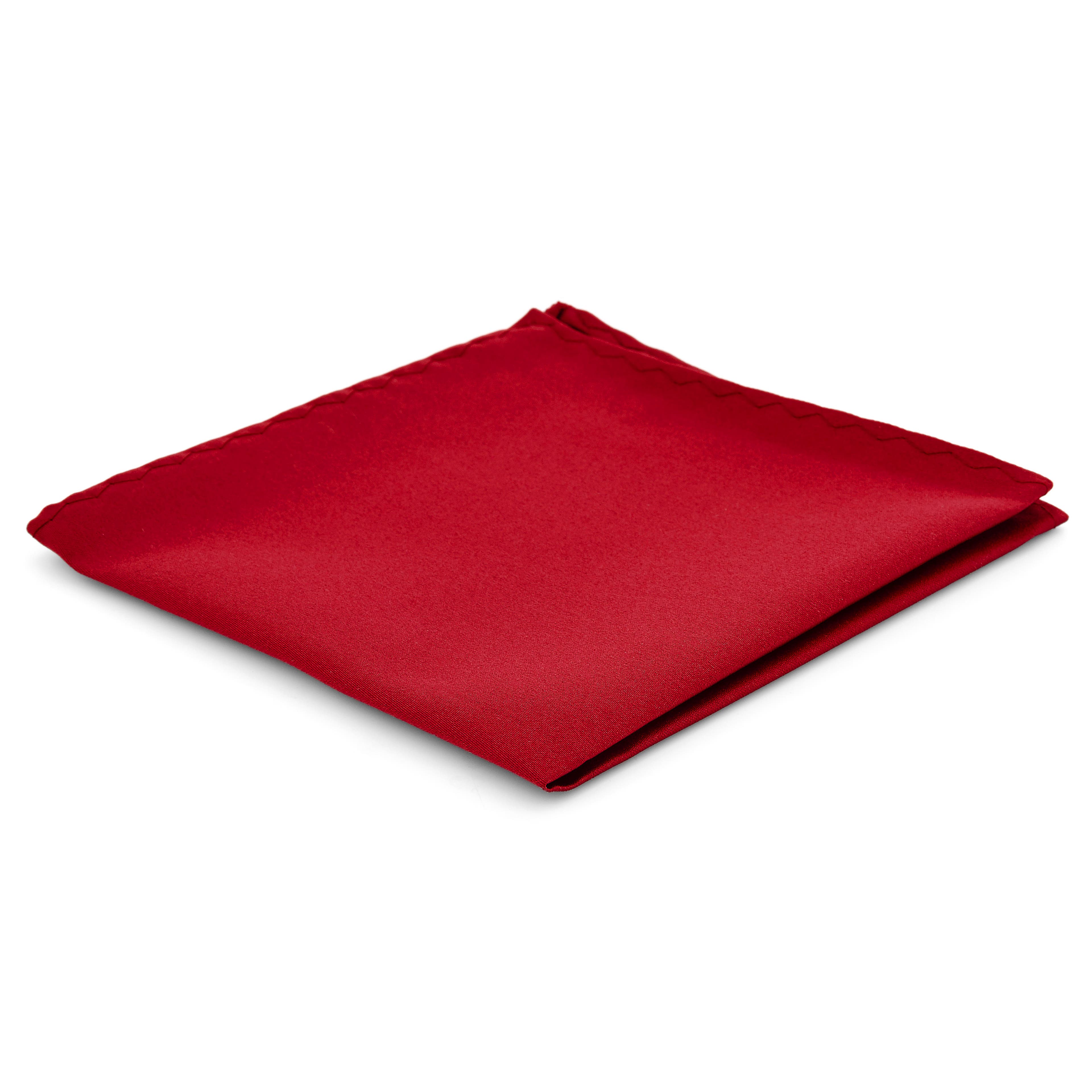 Simple Red Pocket Square