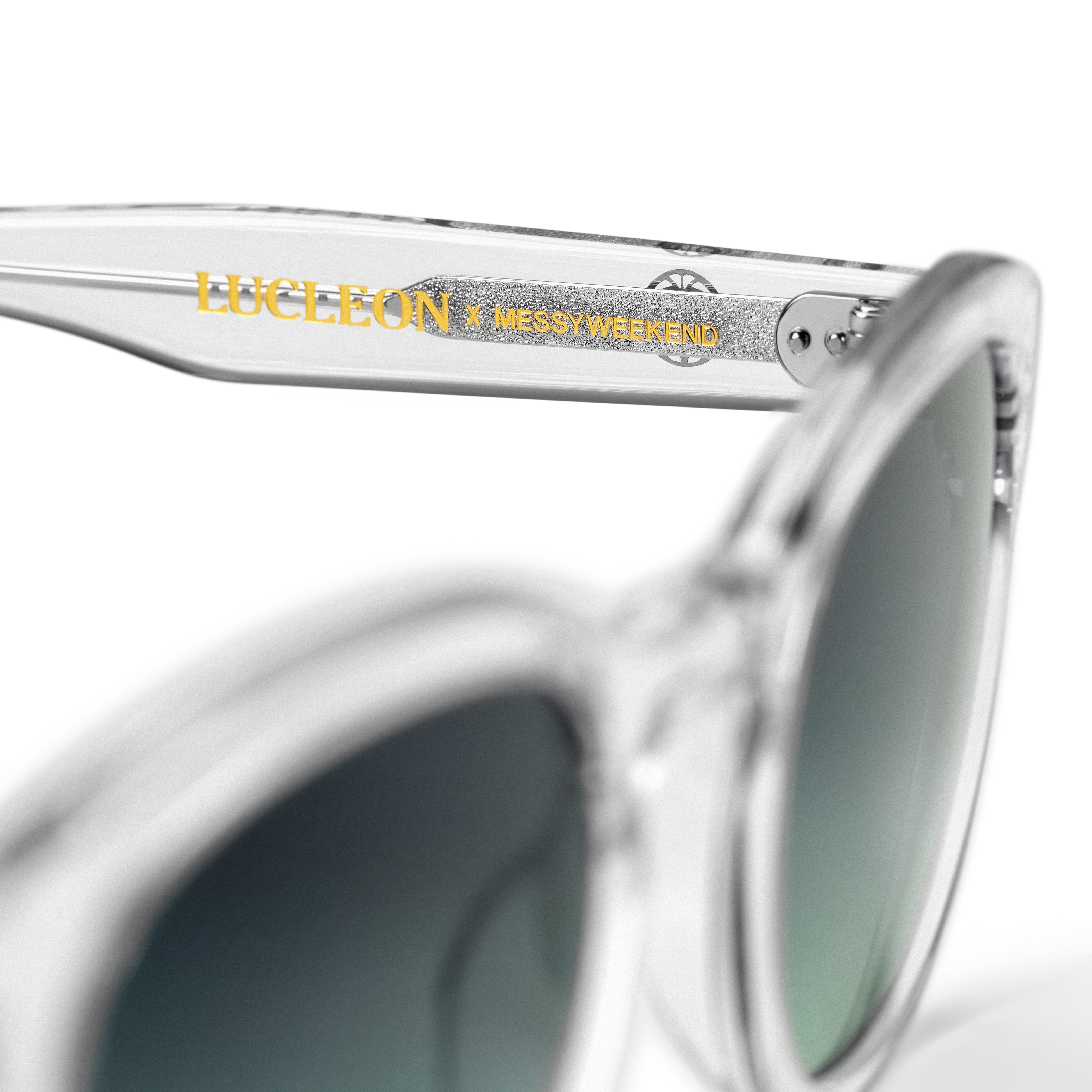 Square Green Horn-Rimmed Bille Sunglasses - 5