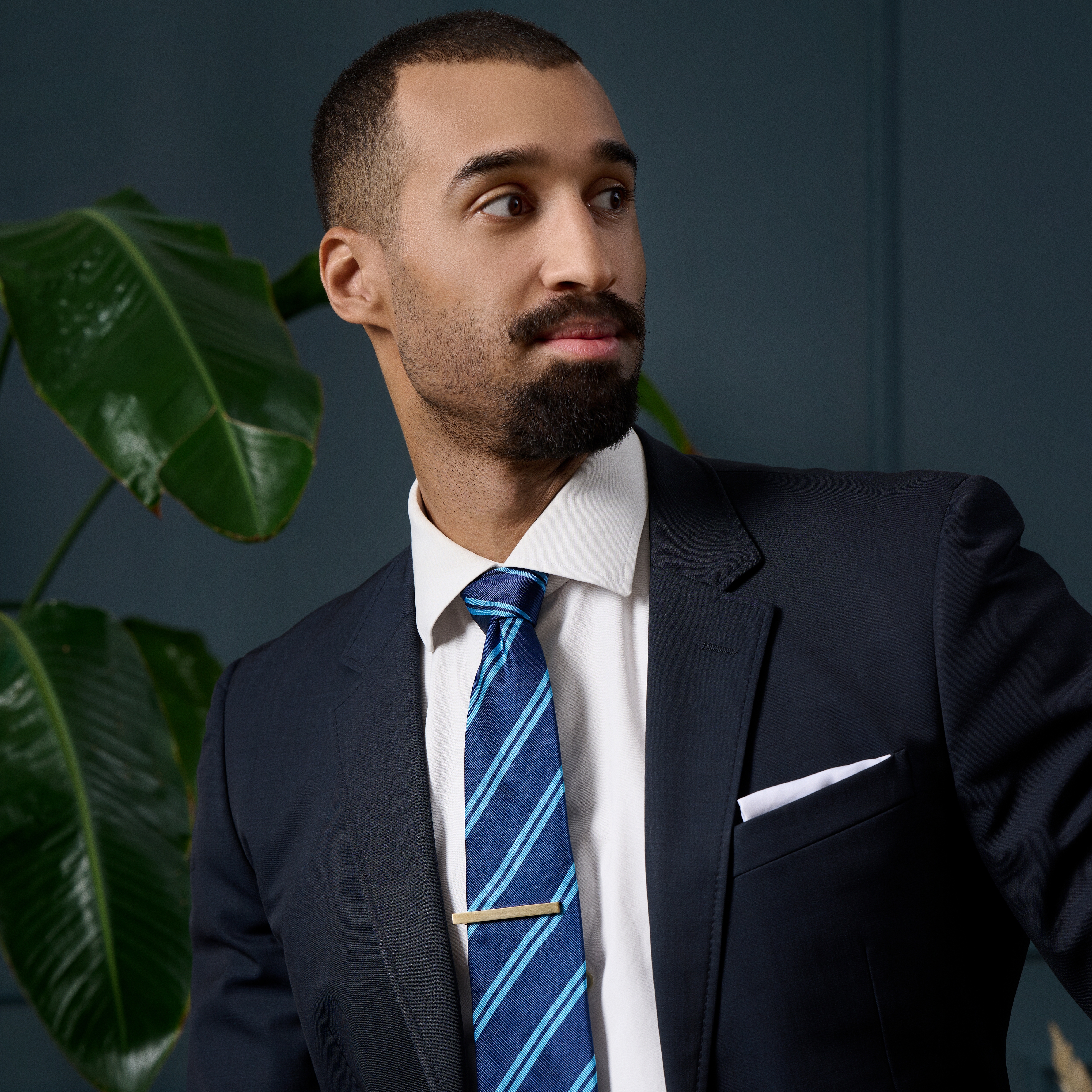 Pasador de corbata dorado mate de 5.5 cm - 4