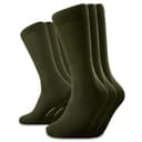 TrueFeel | Confezione da 3 calzini classici in cotone premium verde oliva TrueFeel | Confezione da 3 calzini classici in cotone premium verde oliva