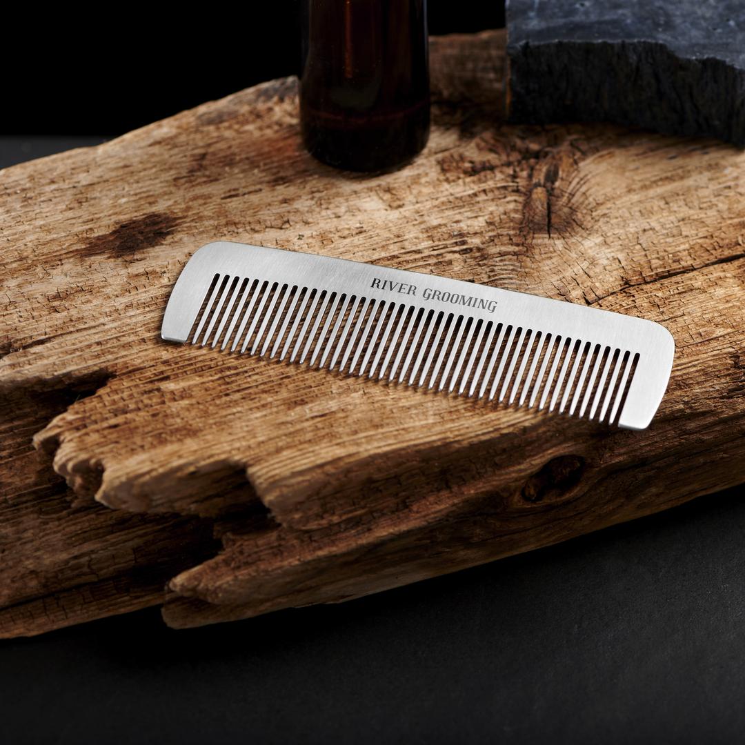 Basic Narrow Toothed Stainless Steel Comb | In stock! | River Grooming