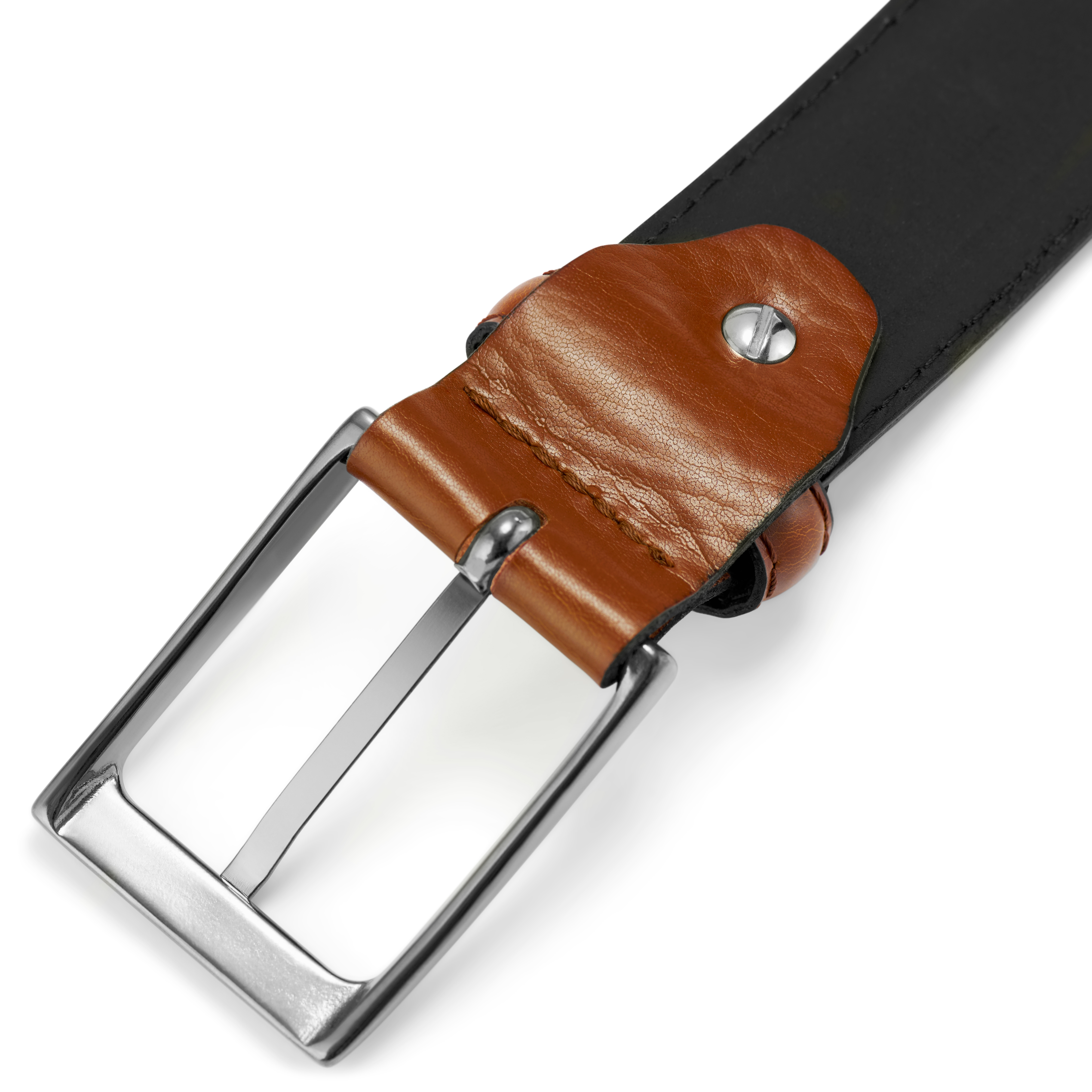 Cinturón de piel marrón Homer - 5