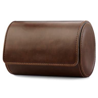 Bruin Vintage Leren Etui voor 2 Horloges Bruin Vintage Leren Etui voor 2 Horloges