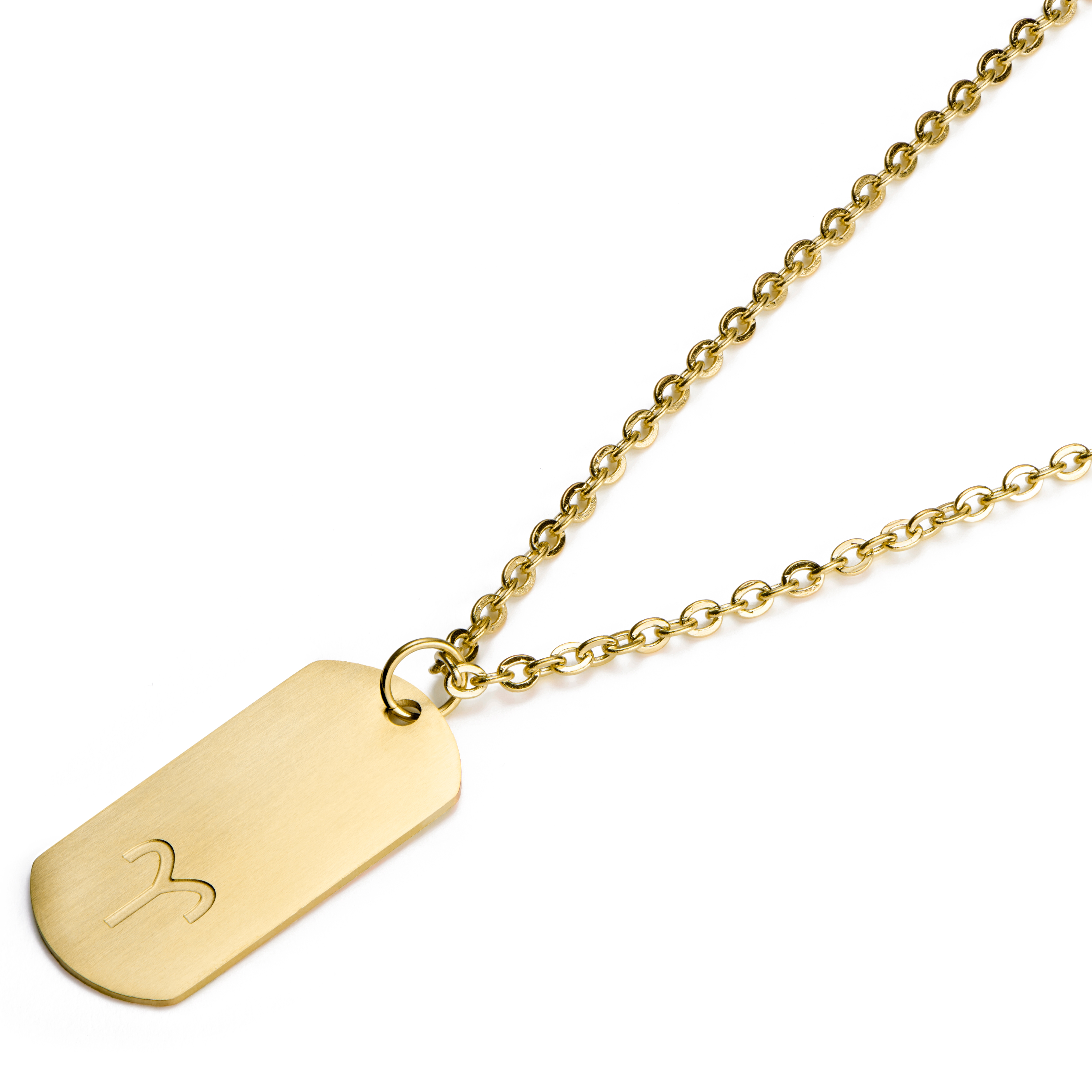 Златисто стоманено колие зодия Овен - 6