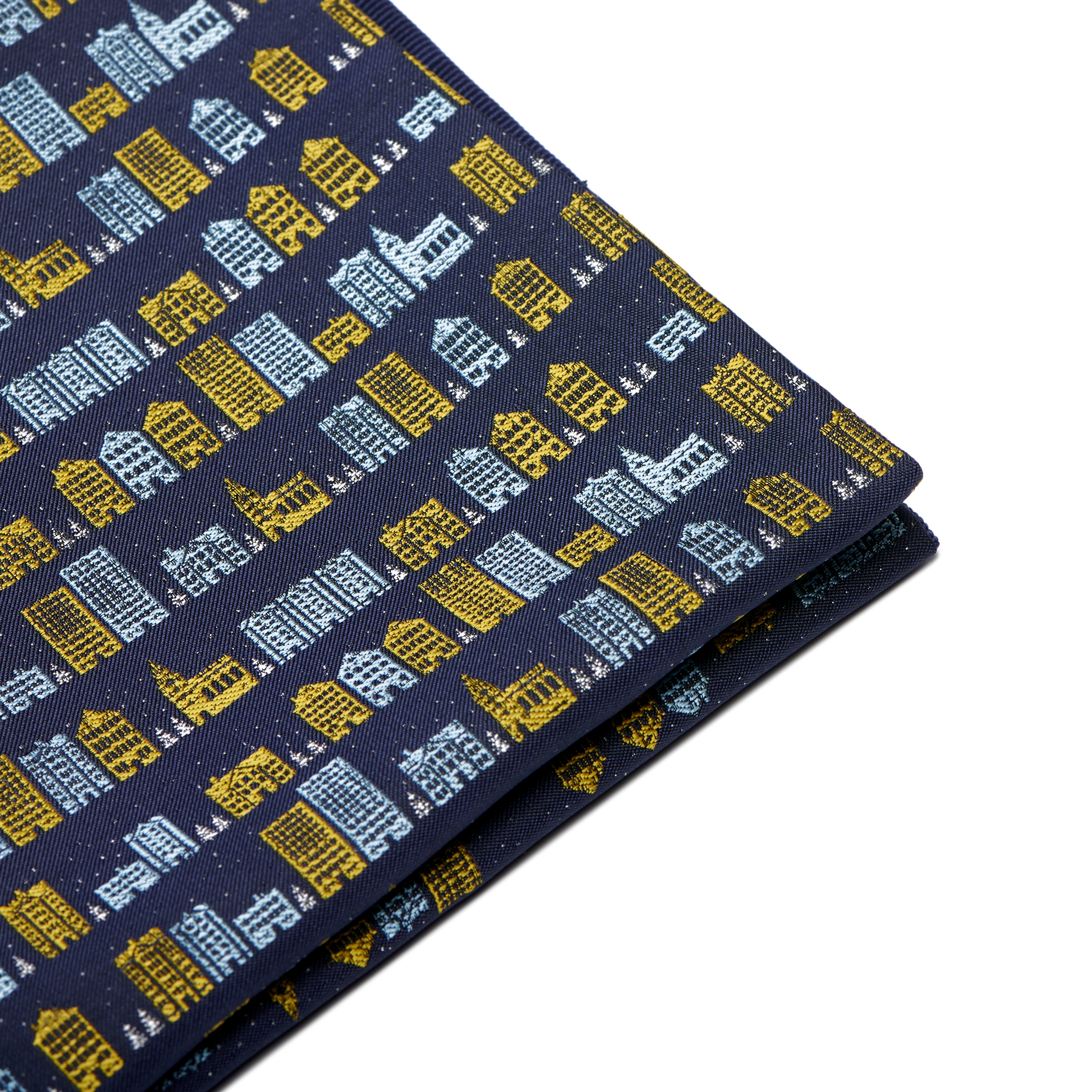 Pañuelo de bolsillo azul marino de Winter Wonderland - 2