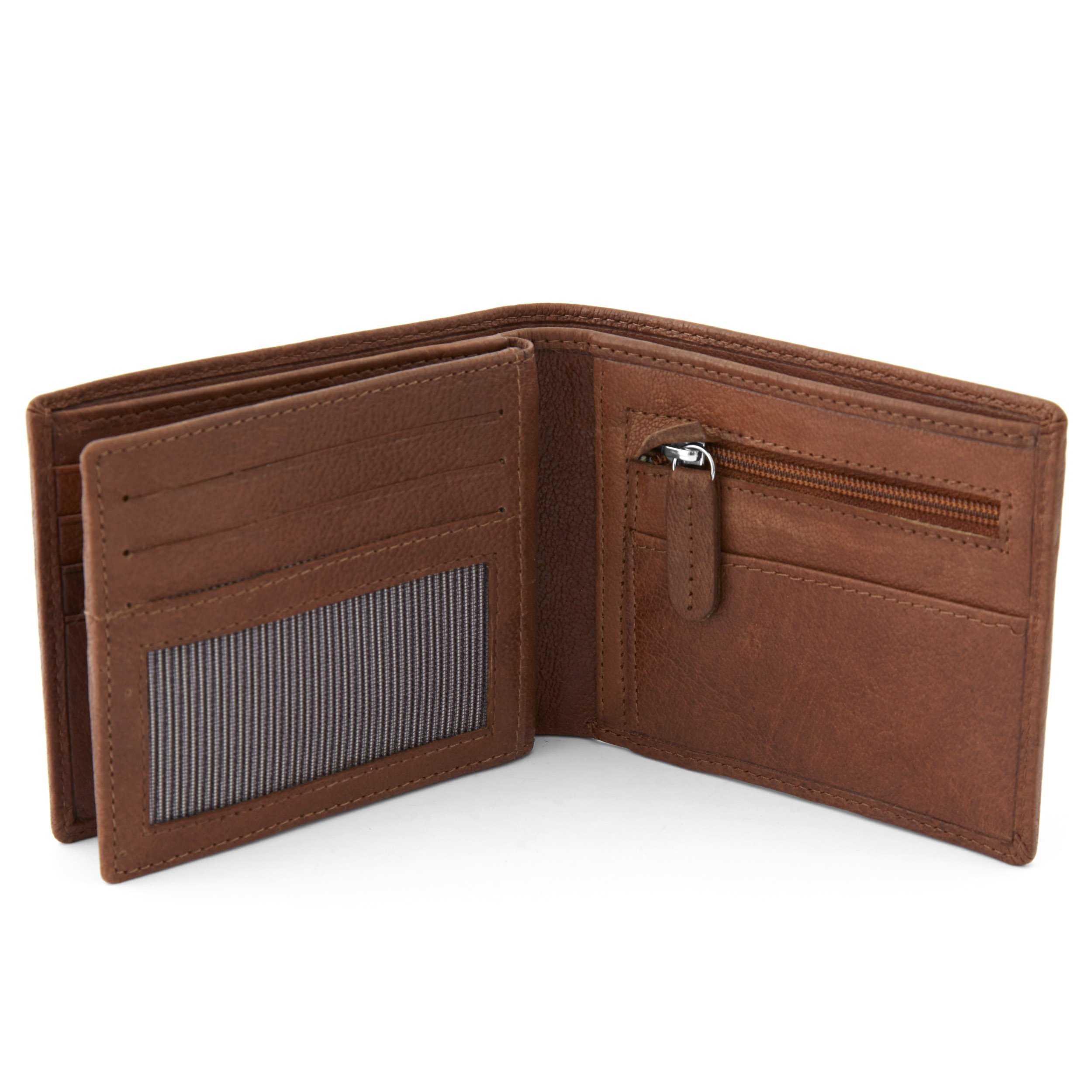 Tan Slim California Leather Wallet - 6