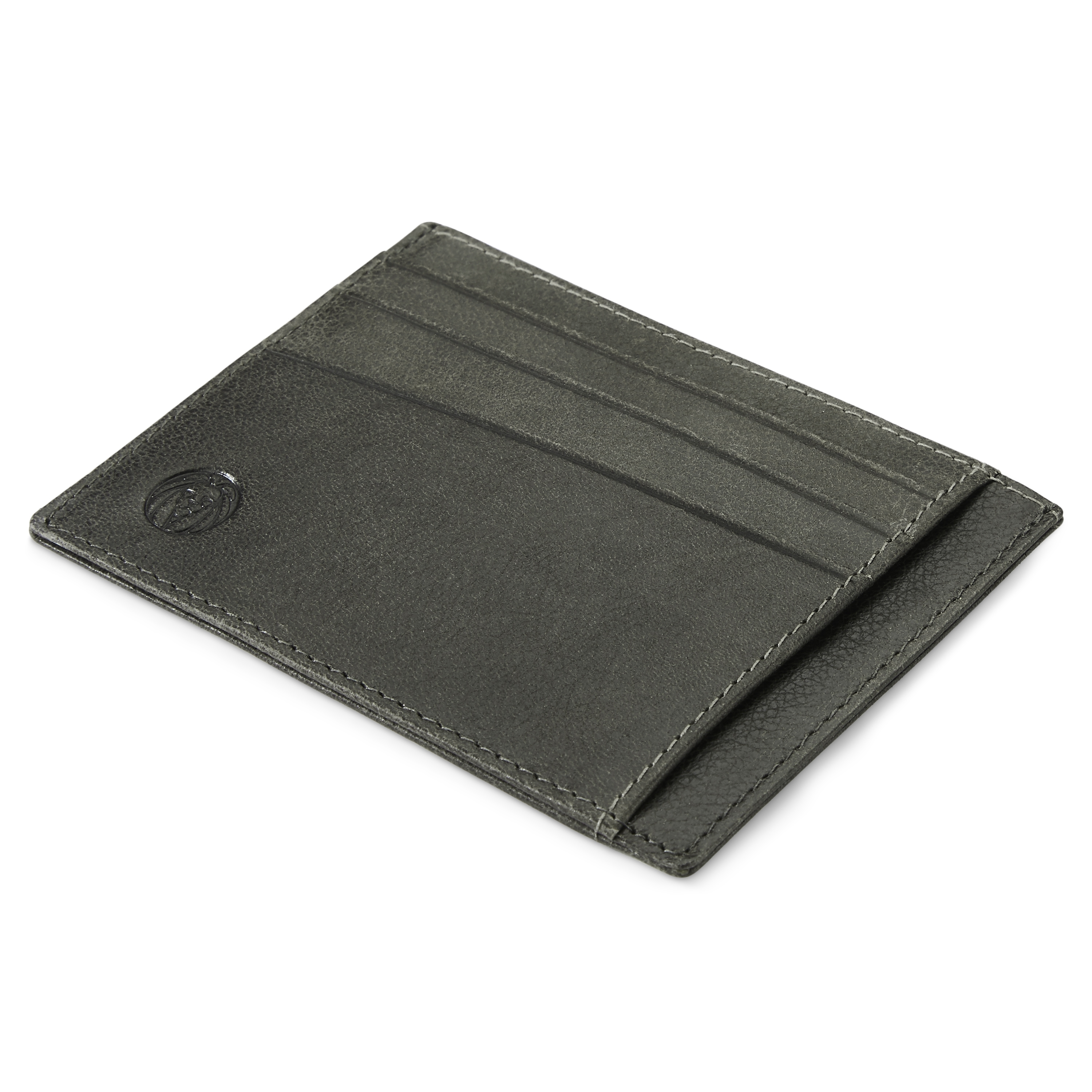 Licio Bruingrijze Lederen RFID-kaarthouder - 6