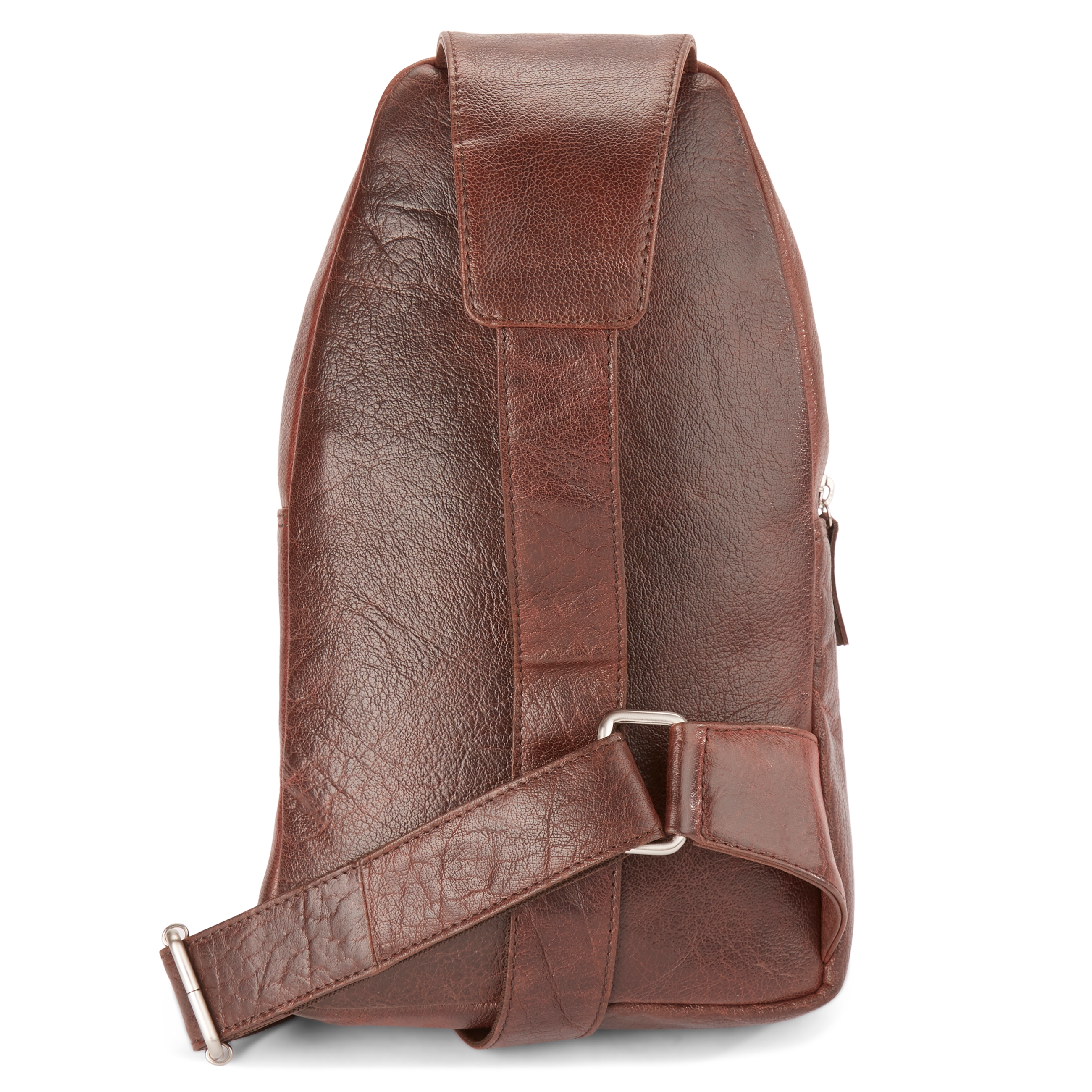 California Mini Brown Leather Sling Bag - 2