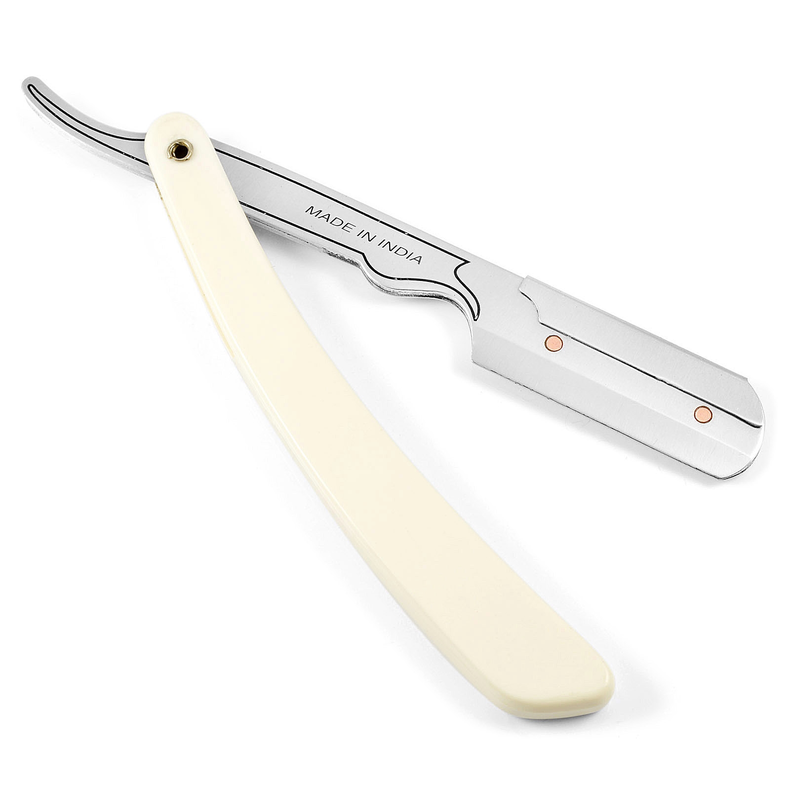 Cream Universal Straight Razor For Disposable Blades - 3