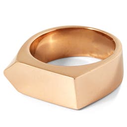 Rose Gold-Tone Surgical Steel Vincent Ring