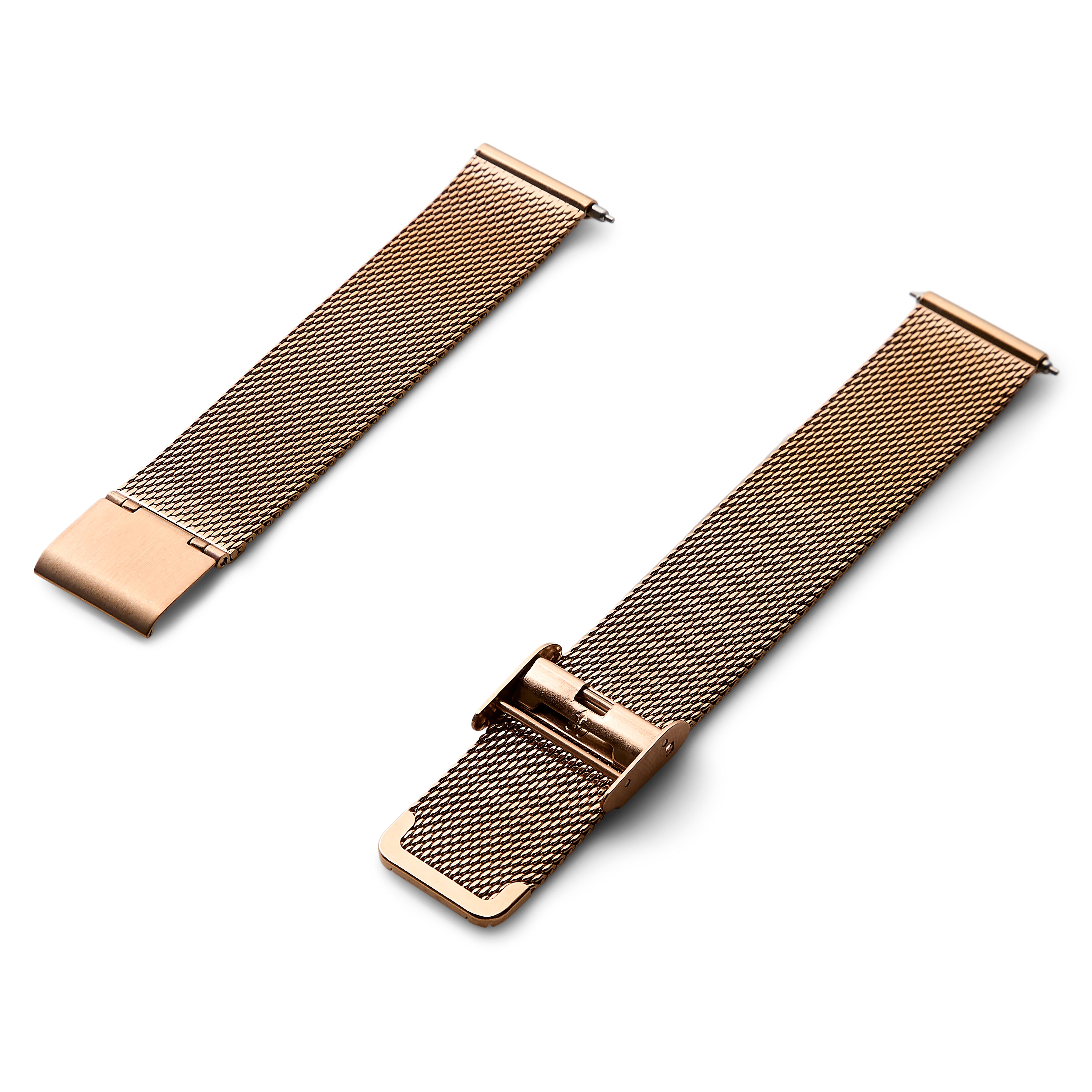 20mm Rose Gold-Tone Stainless Steel Mesh Watch Strap – Quick Release - 3