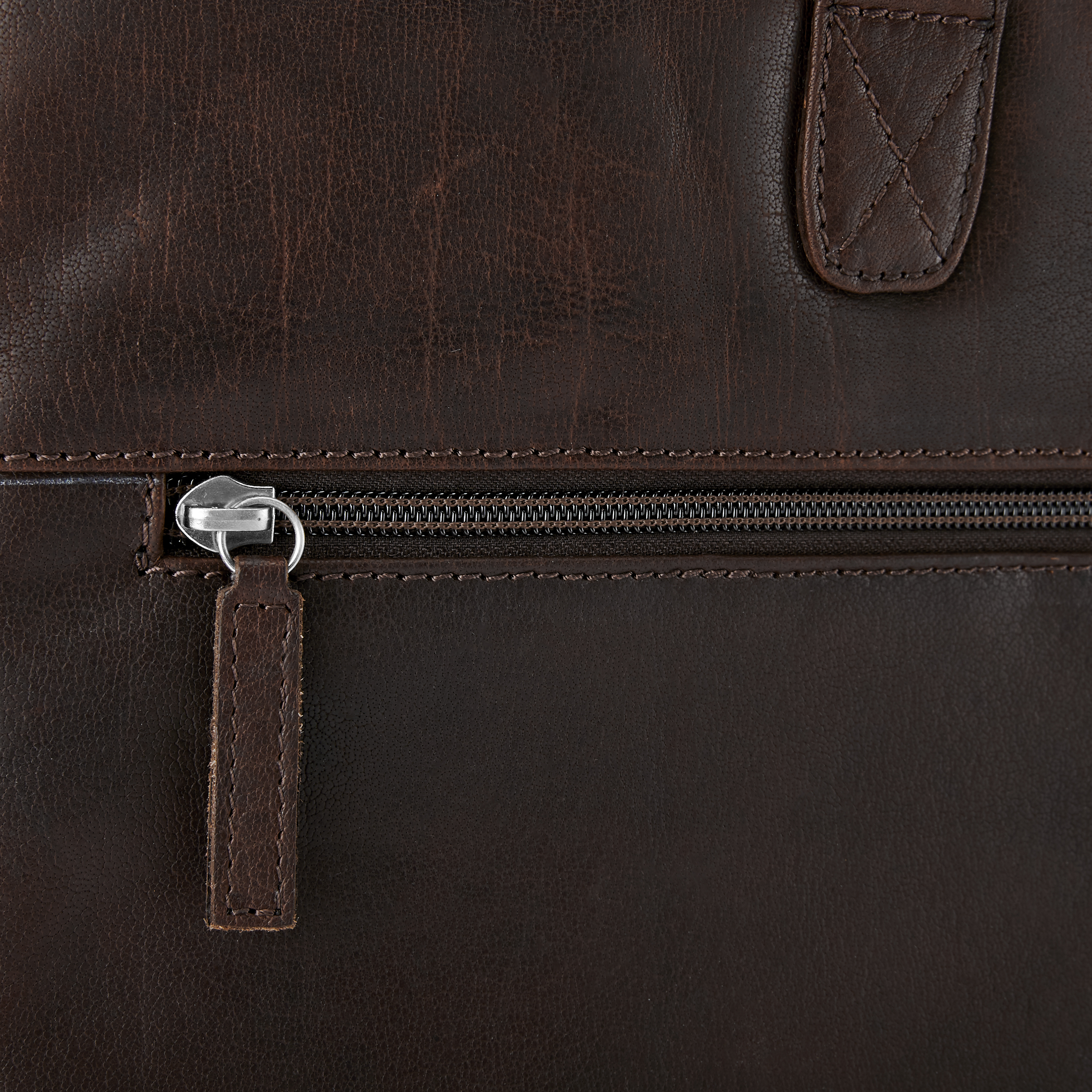 Montreal Classic Braune Leder Laptoptasche - 12