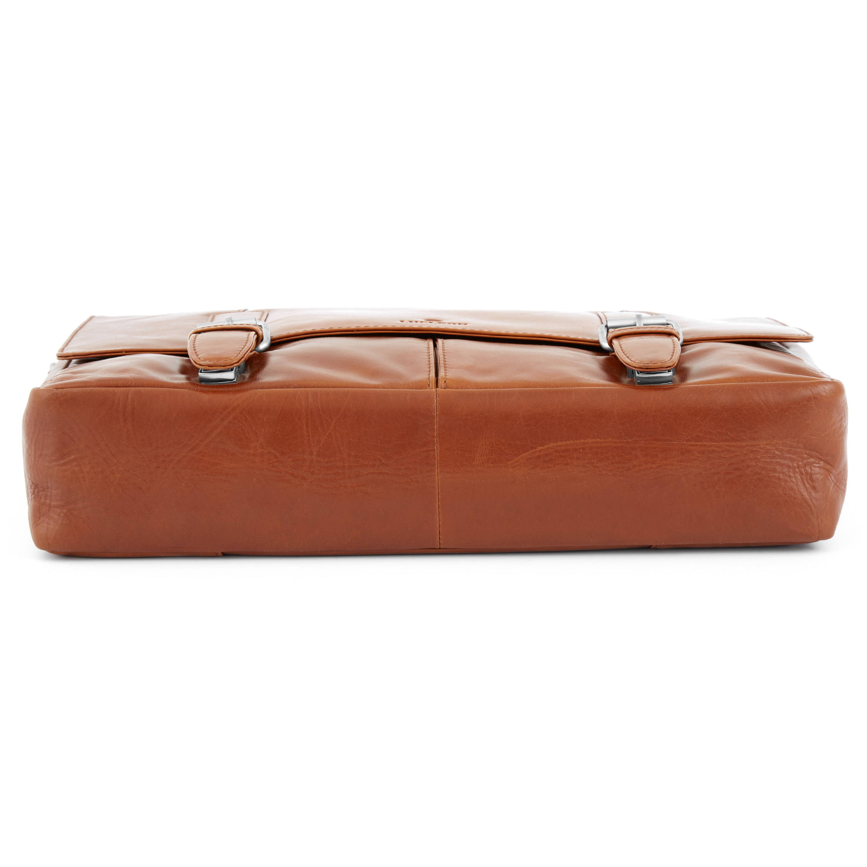 Žltohnedá kožená taška cez rameno Classic Jasper - 10
