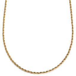 Essentials | 4 mm Gold-Tone Rope Chain Necklace