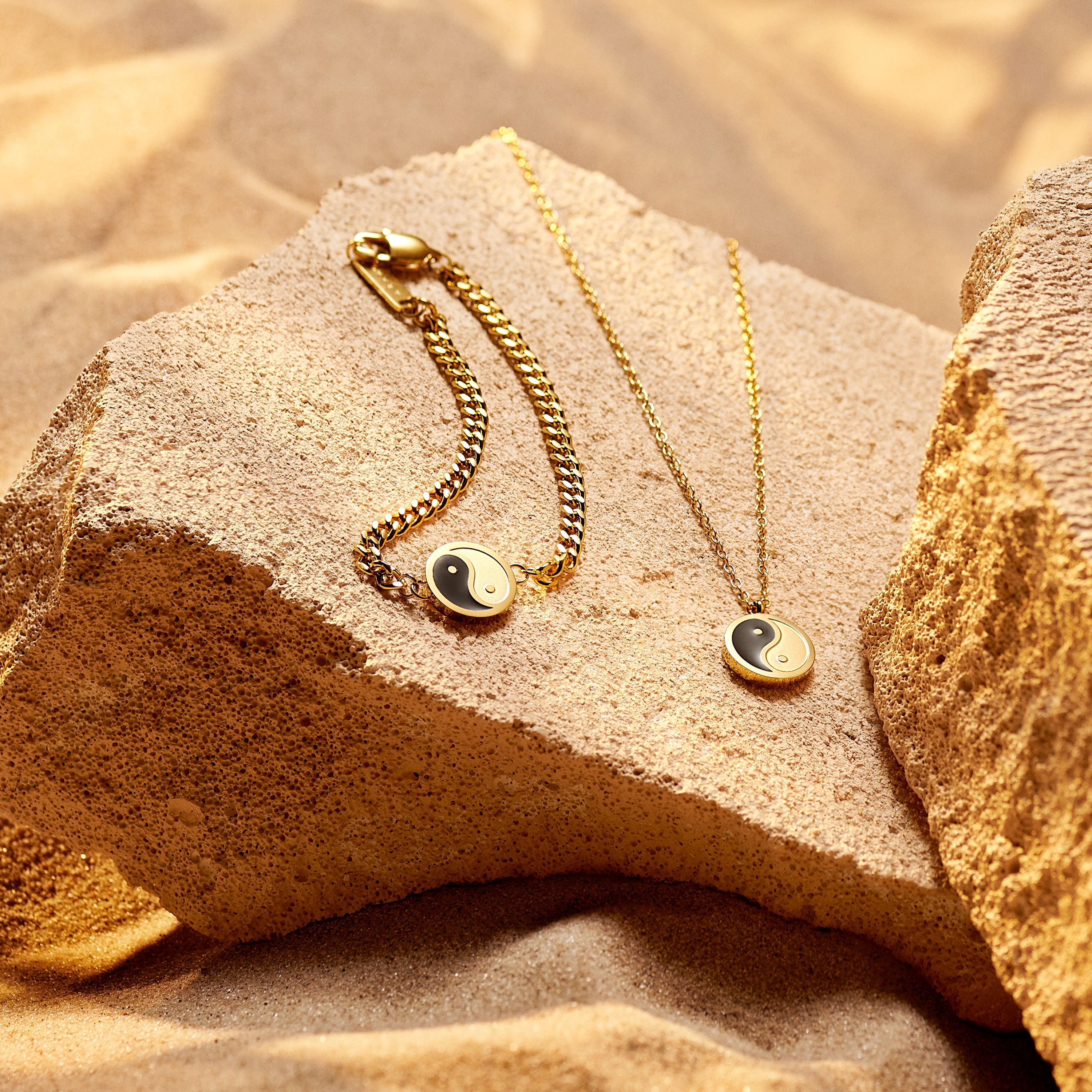 Unity | Pulseira Yin e Yang Dourada - 3