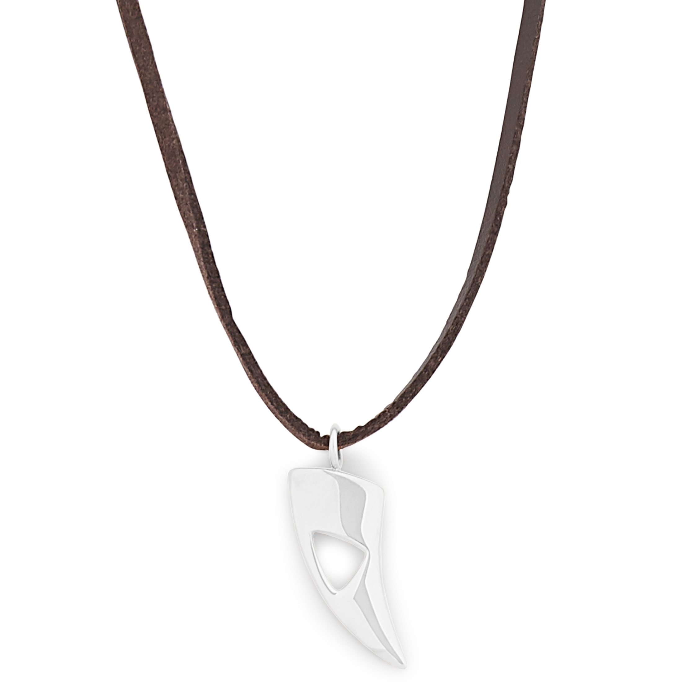 Iconic, Brown Leather With Silver-Tone Stainless Steel Cross Necklace, In  stock!, Lucleon in 2023