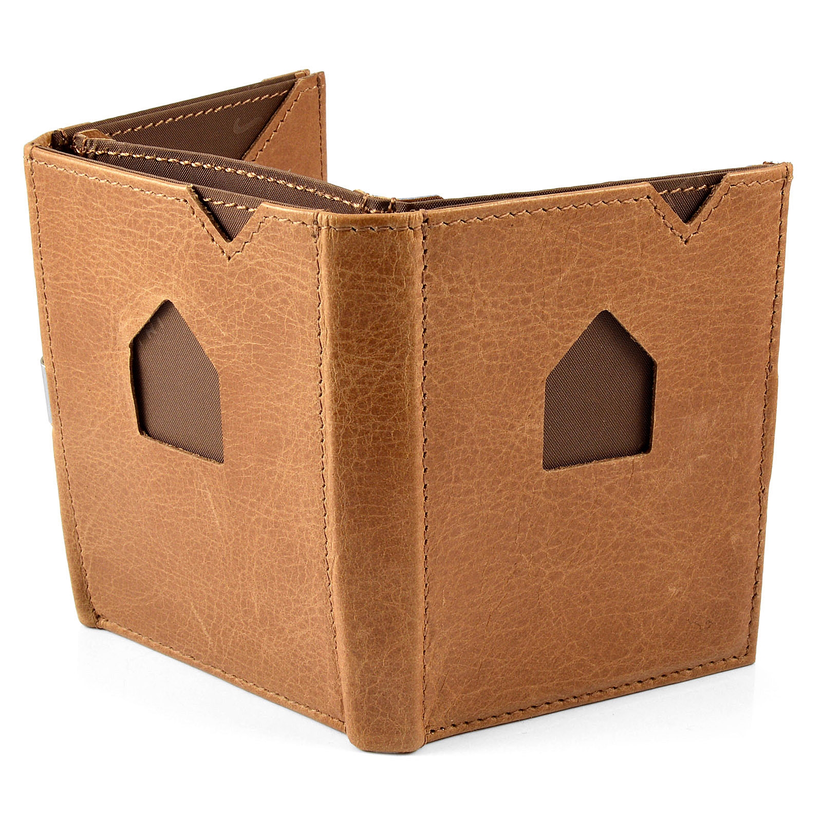 Exentri cserszínű bőr kártyatartó - 5