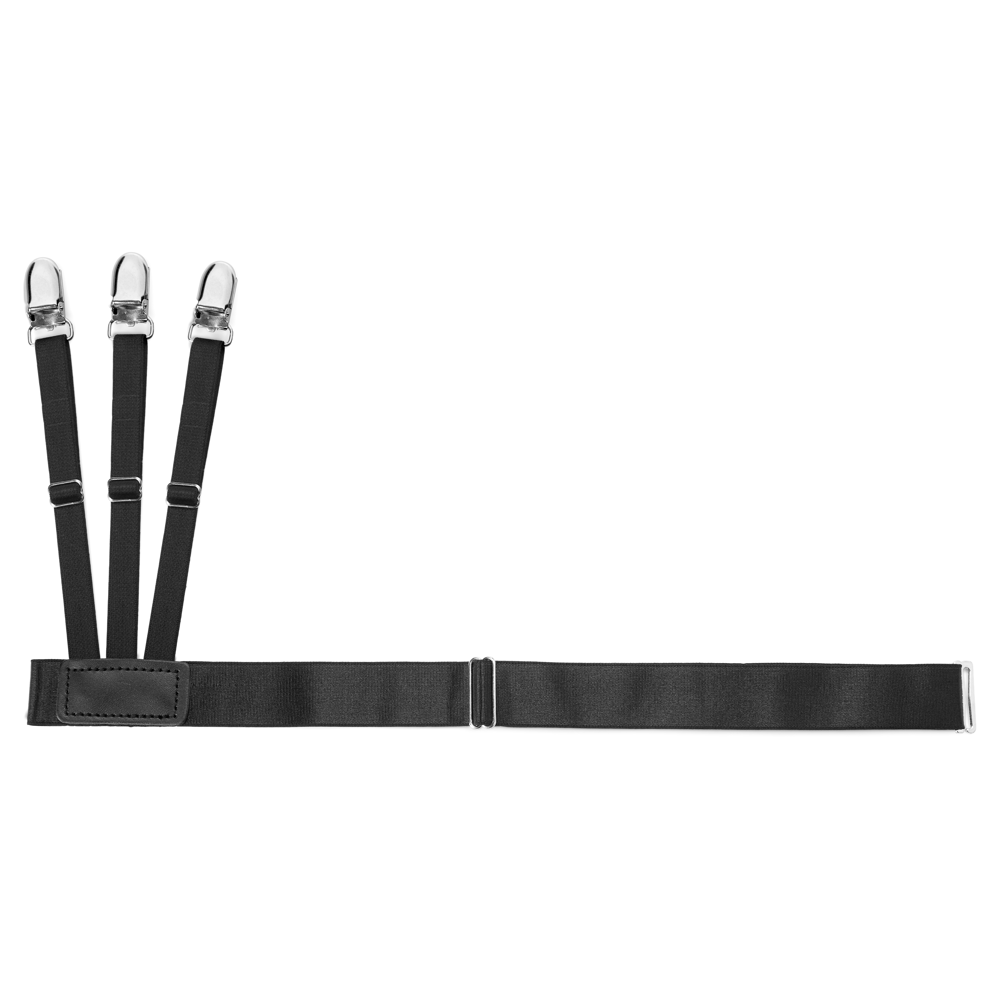 Set van 2 Zwarte Overhemdbretels in W-stijl - 4